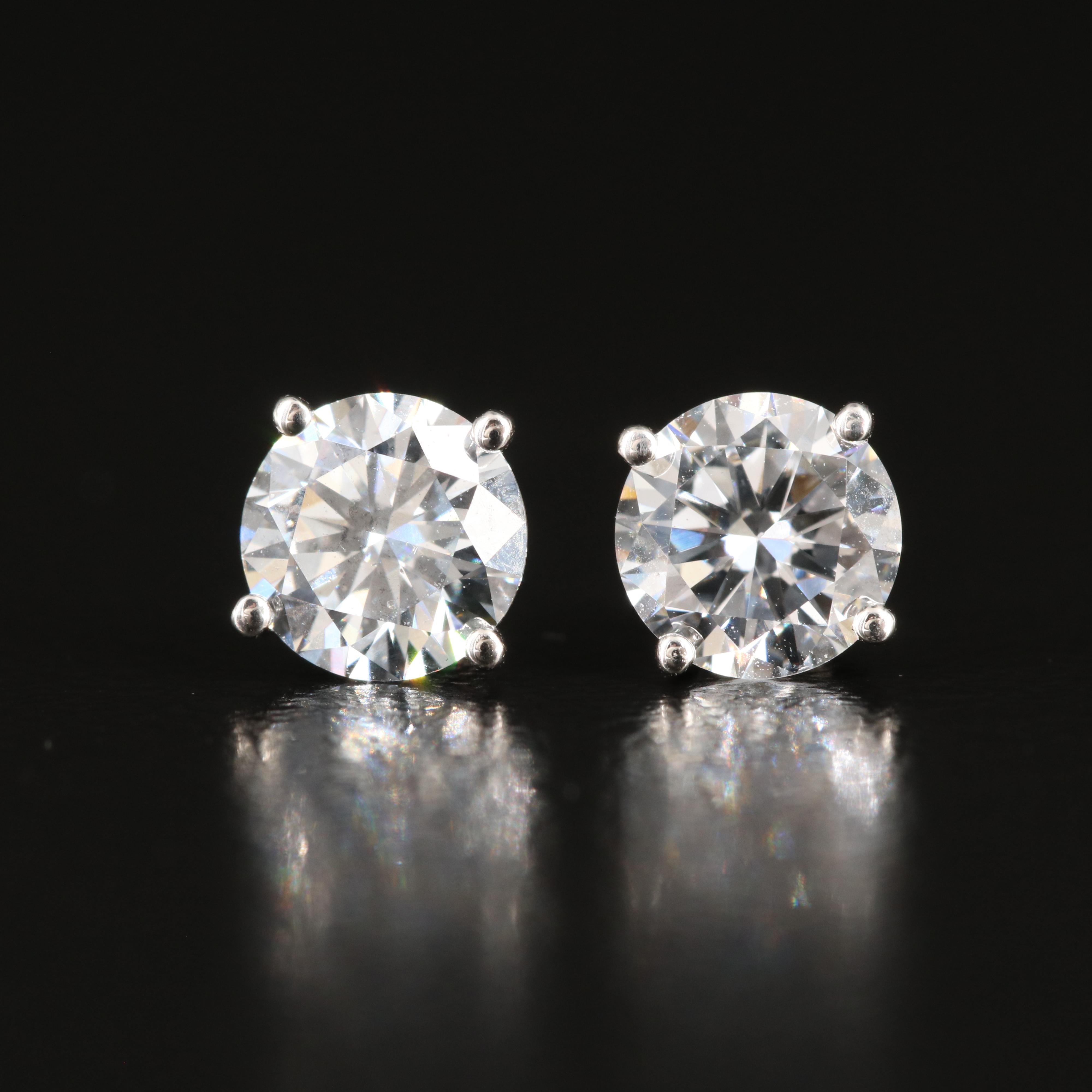 14K 1.28 CTW Lab Grown Diamond Stud Earrings