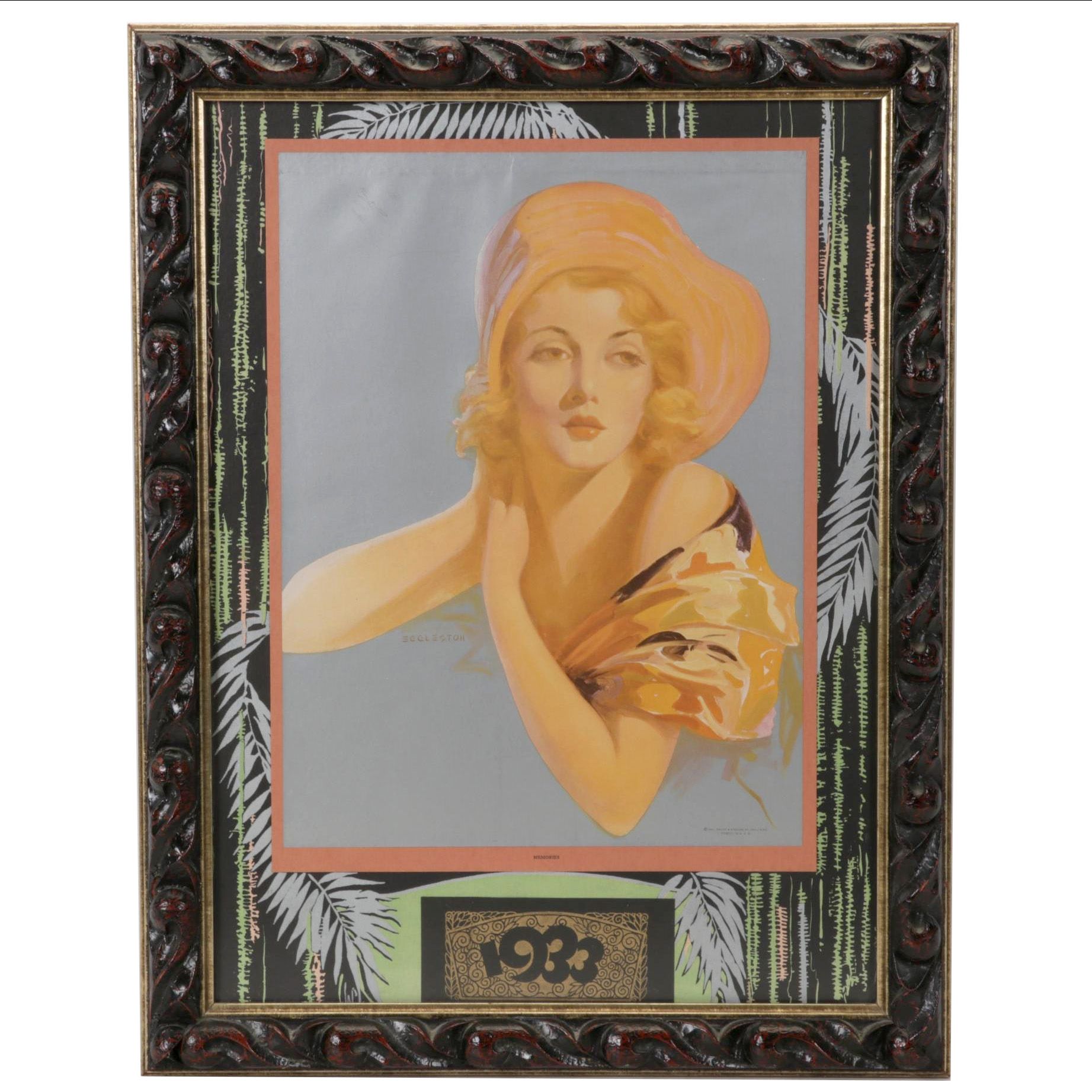 Offset Lithograph After Edward M. Eggleston "Memories," Circa 1933