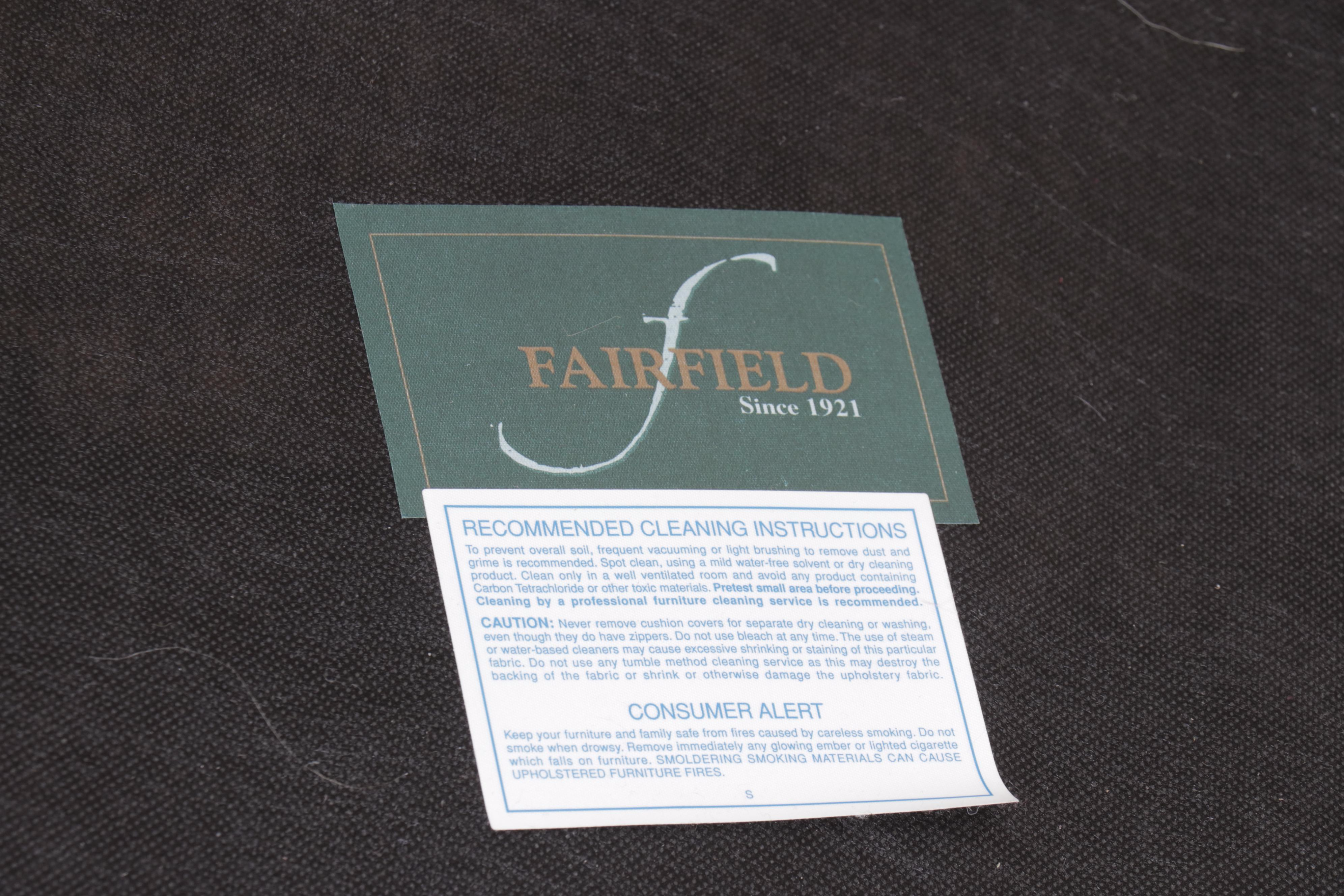 Pair of Fairfield Chair Co. Custom-Upholstered Lift-Lid Stools