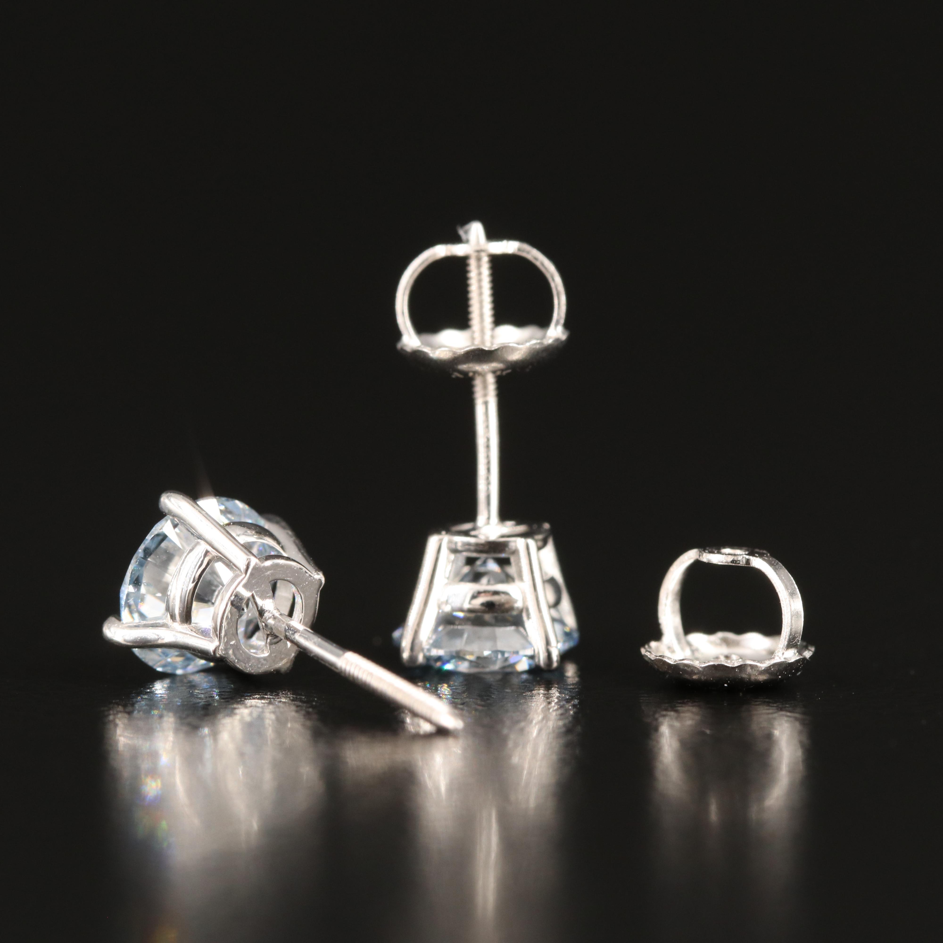 14K 1.38 CTW Lab Grown Diamond Stud Earrings