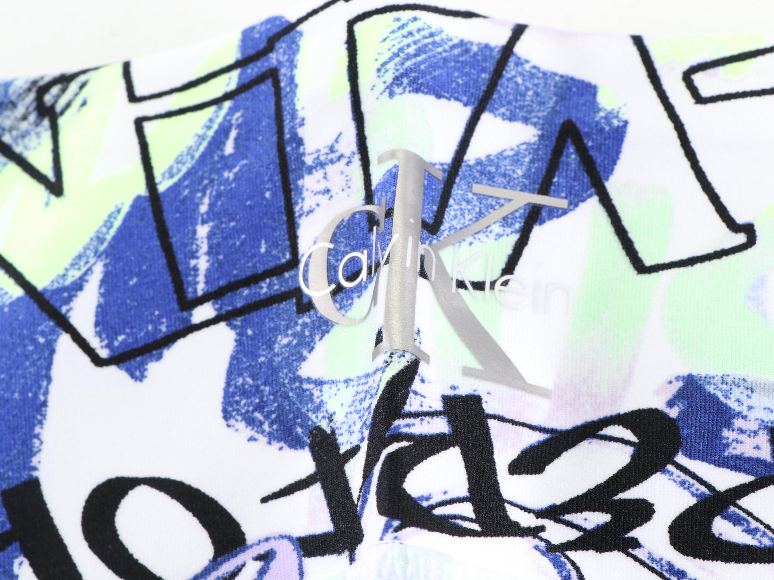 Calvin Klein Printed High-Waisted Bike Shorts, New With Tags