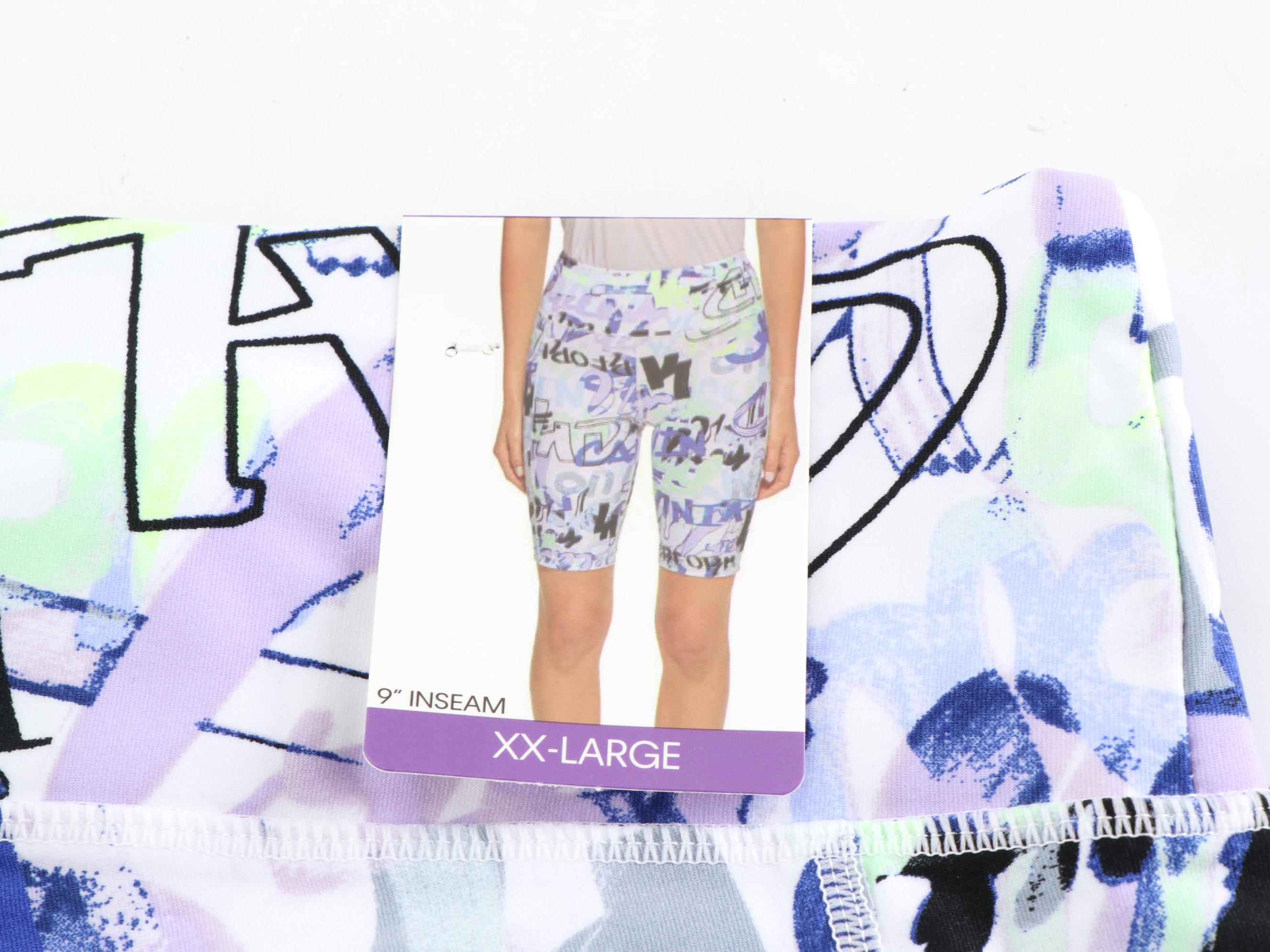 Calvin Klein Printed High-Waisted Bike Shorts, New With Tags