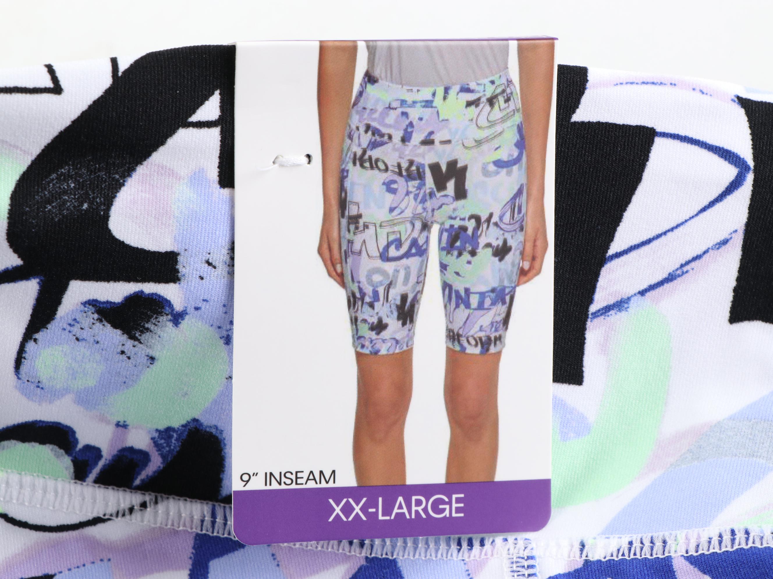 Calvin Klein Printed High-Waisted Bike Shorts, New With Tags