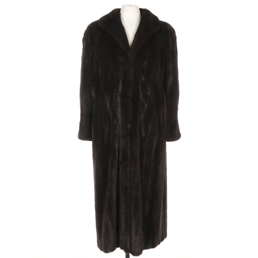 Mink Fur Full-Length Coat by Oscar De La Renta