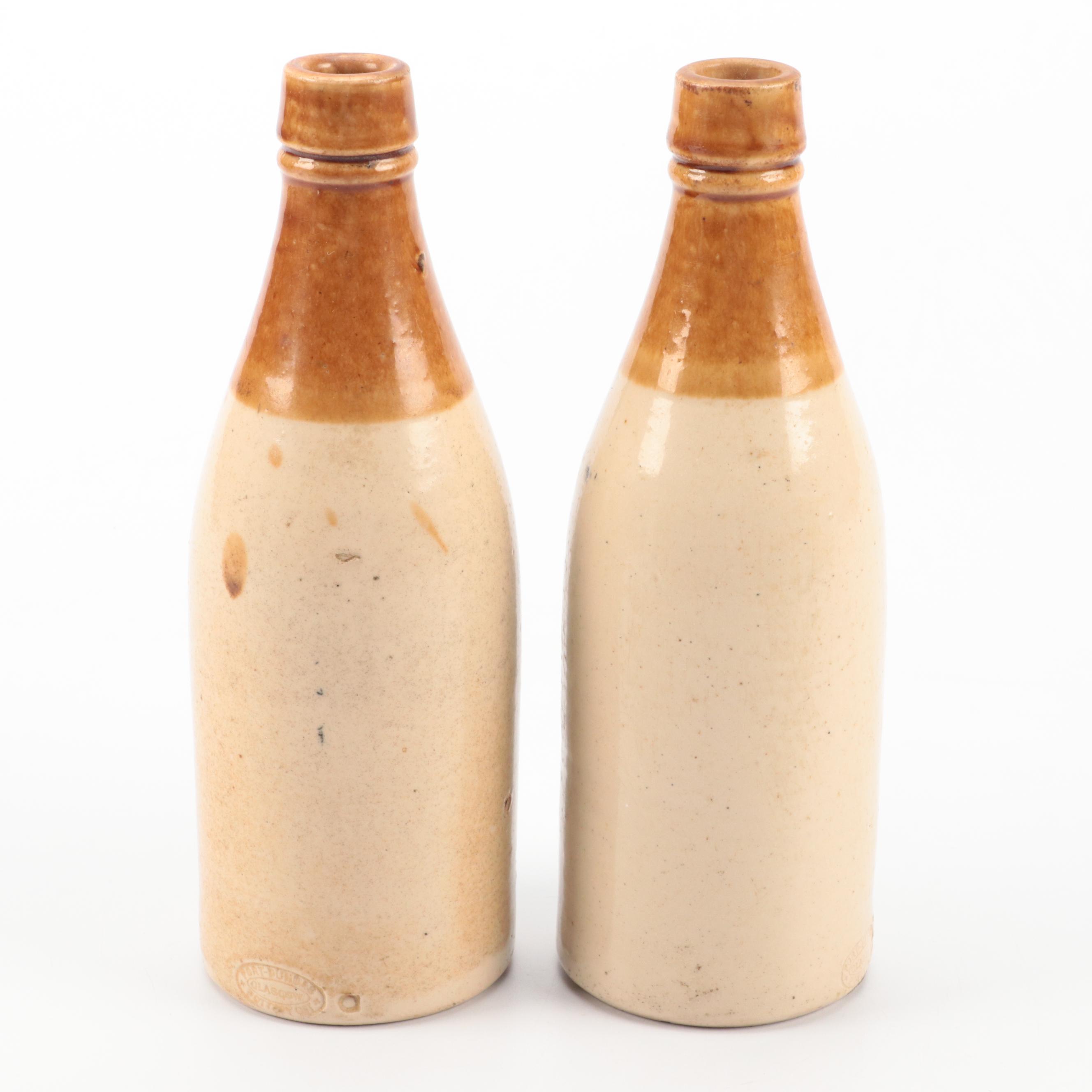 Christian Moerlain Brewing Co. "Old Jug Lager" Stoneware Bottles