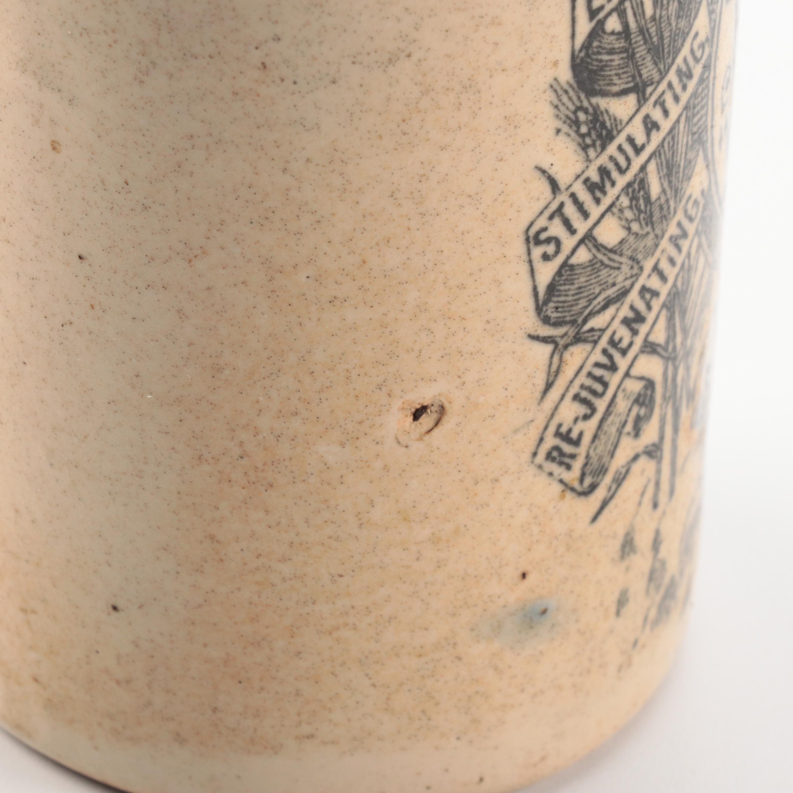 Christian Moerlain Brewing Co. "Old Jug Lager" Stoneware Bottles