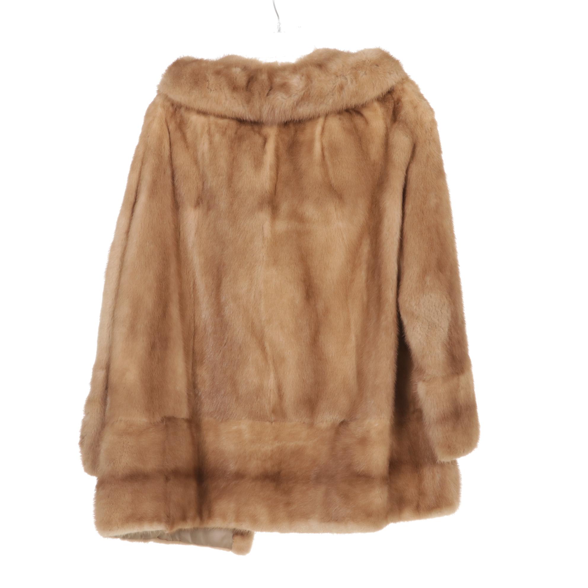 Mink Fur Coat from O'Neil's Fur Salon and Other Wool Coat with Mink Collar