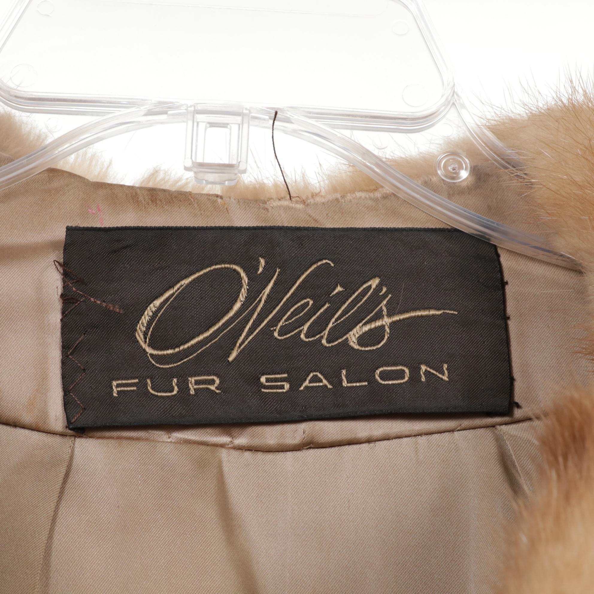 Mink Fur Coat from O'Neil's Fur Salon and Other Wool Coat with Mink Collar