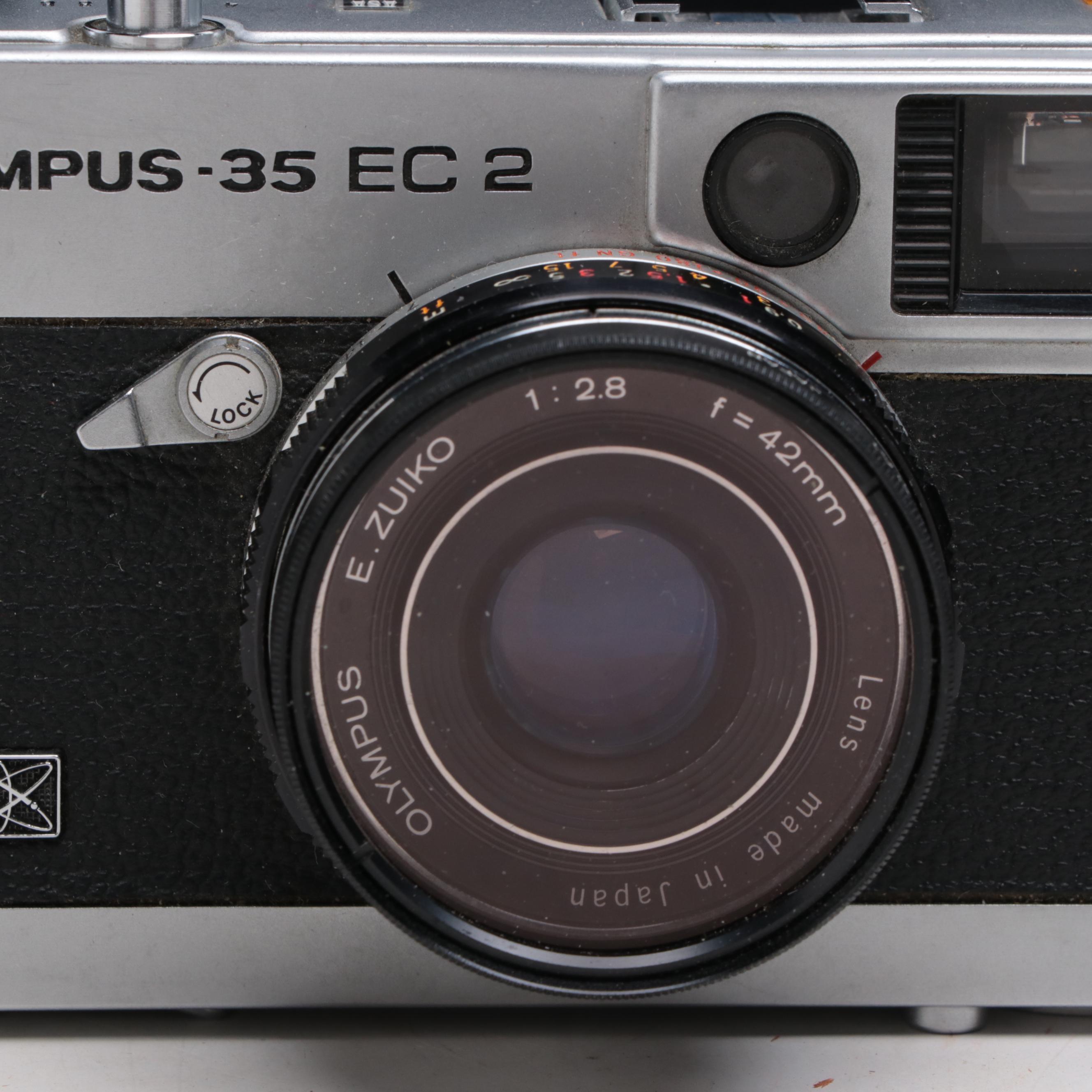 Kodak Retina IIa Still Camera With Olympus 35EC 2 and Accessories