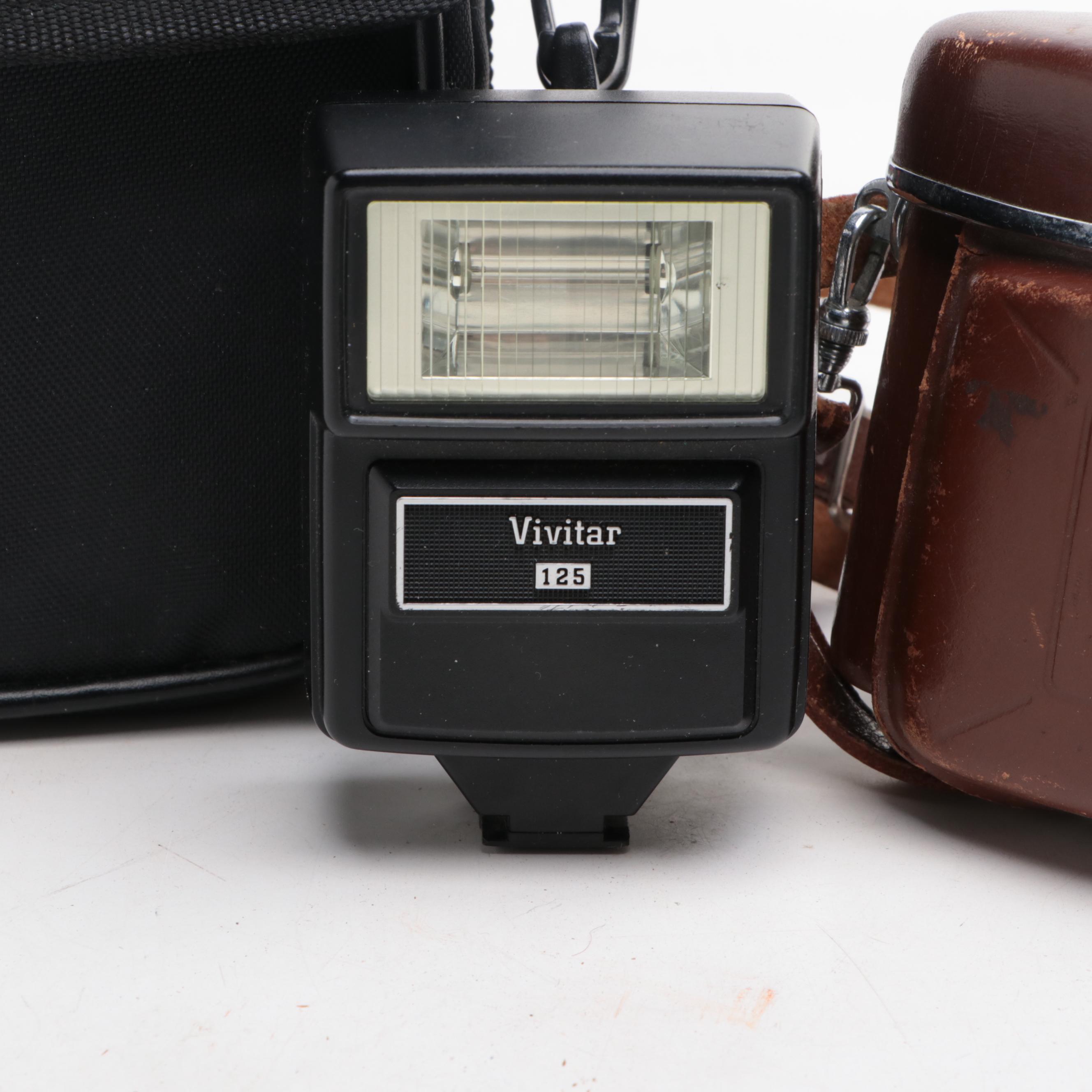 Kodak Retina IIa Still Camera With Olympus 35EC 2 and Accessories