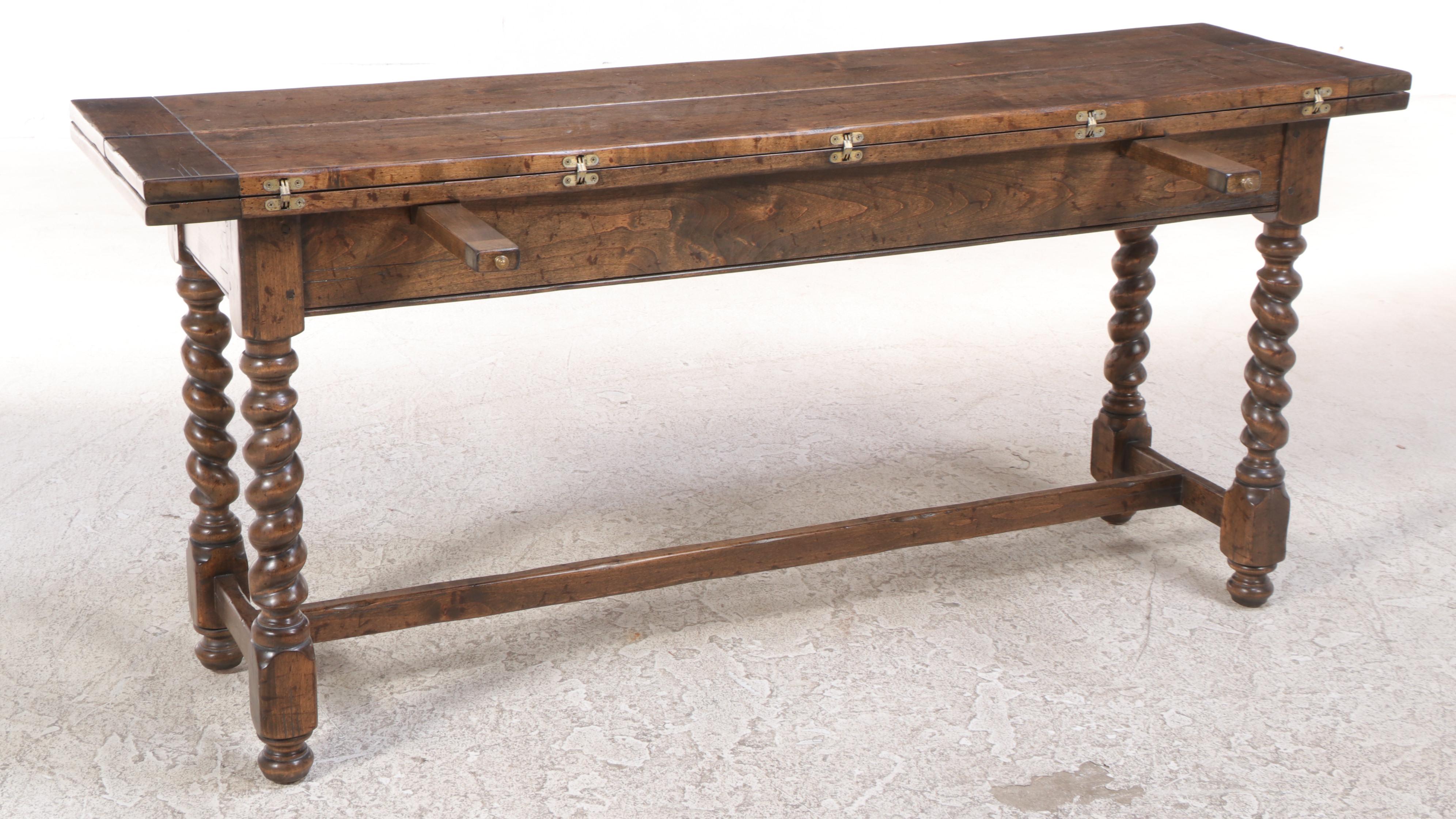 The Sterling Collection Inc. Jacobean Style Hardwood Console/Dining Table
