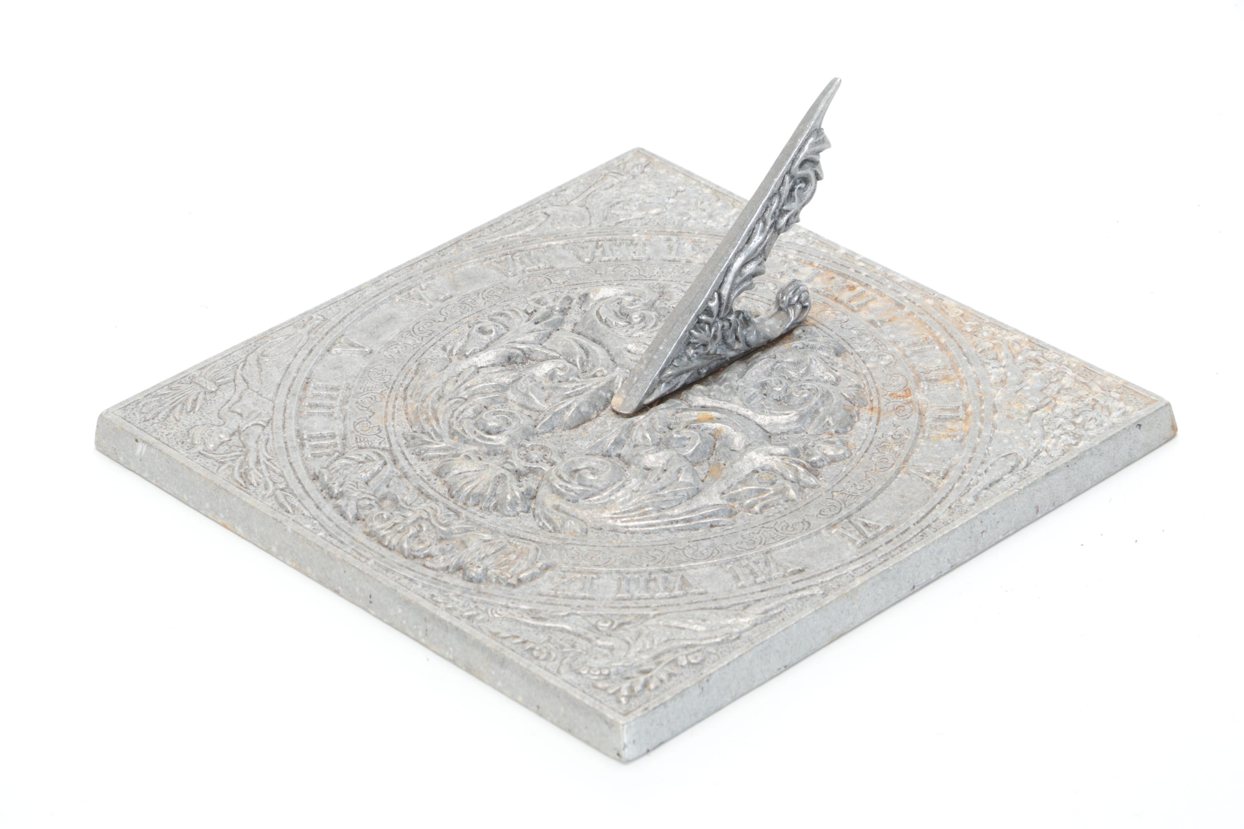 Copper Boiler Tub With Carson Industries Cast Aluminum Sundial