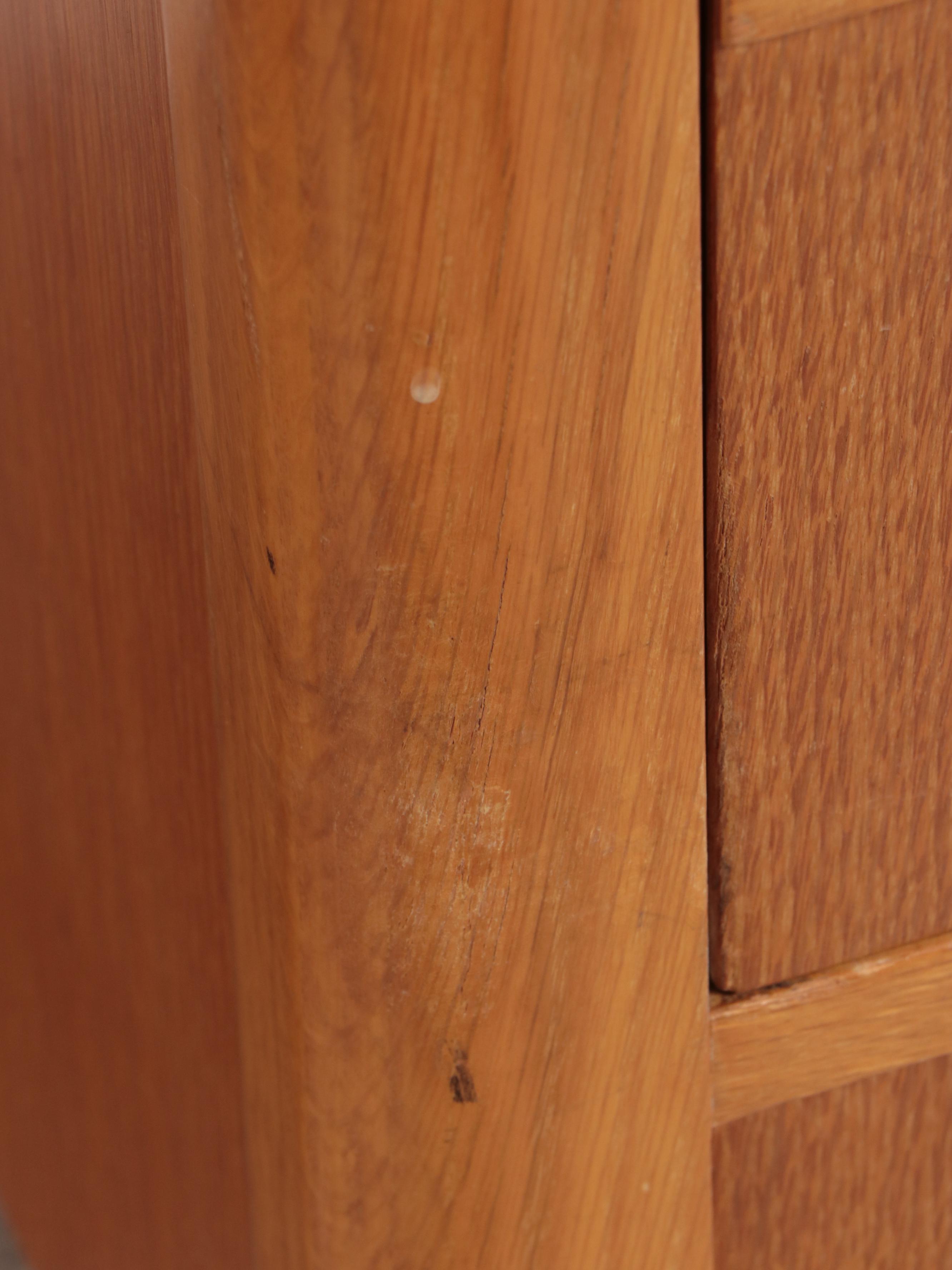 The Jasper Desk Co. Oak Double-Pedestal Desk, Mid-20th Century