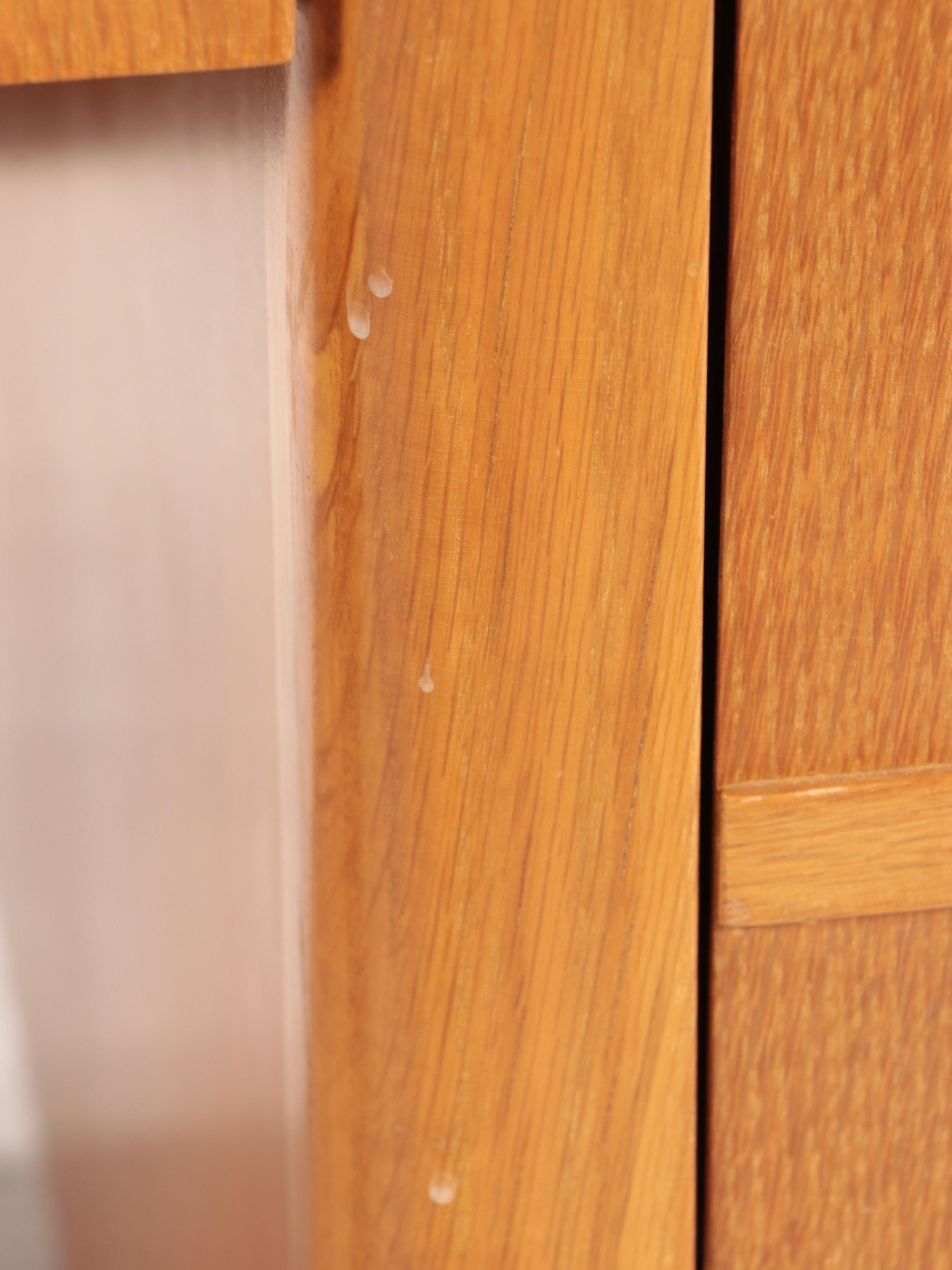The Jasper Desk Co. Oak Double-Pedestal Desk, Mid-20th Century