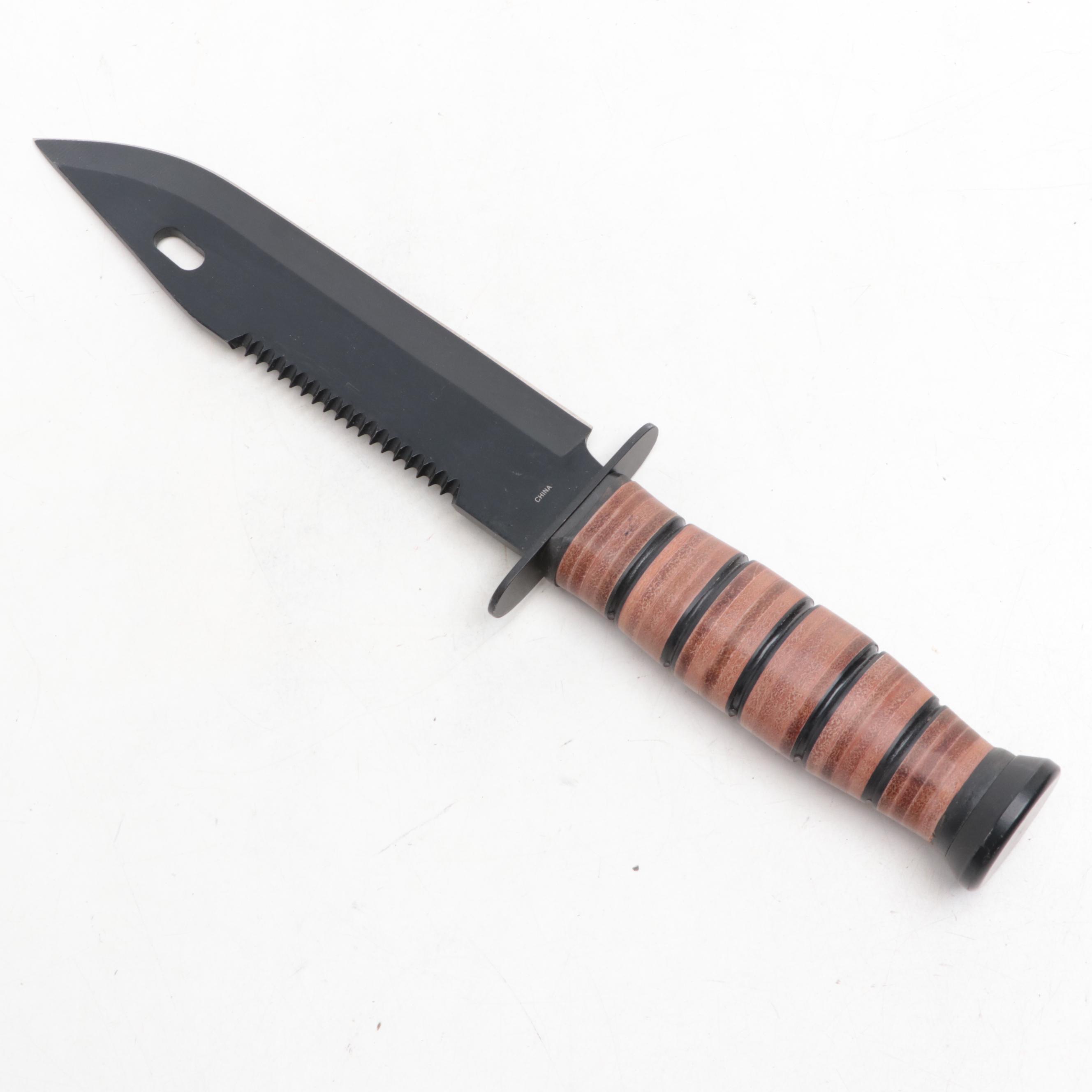 Frost Cutlery Combat Fighter III Stainless Steel Fixed Blade Knife