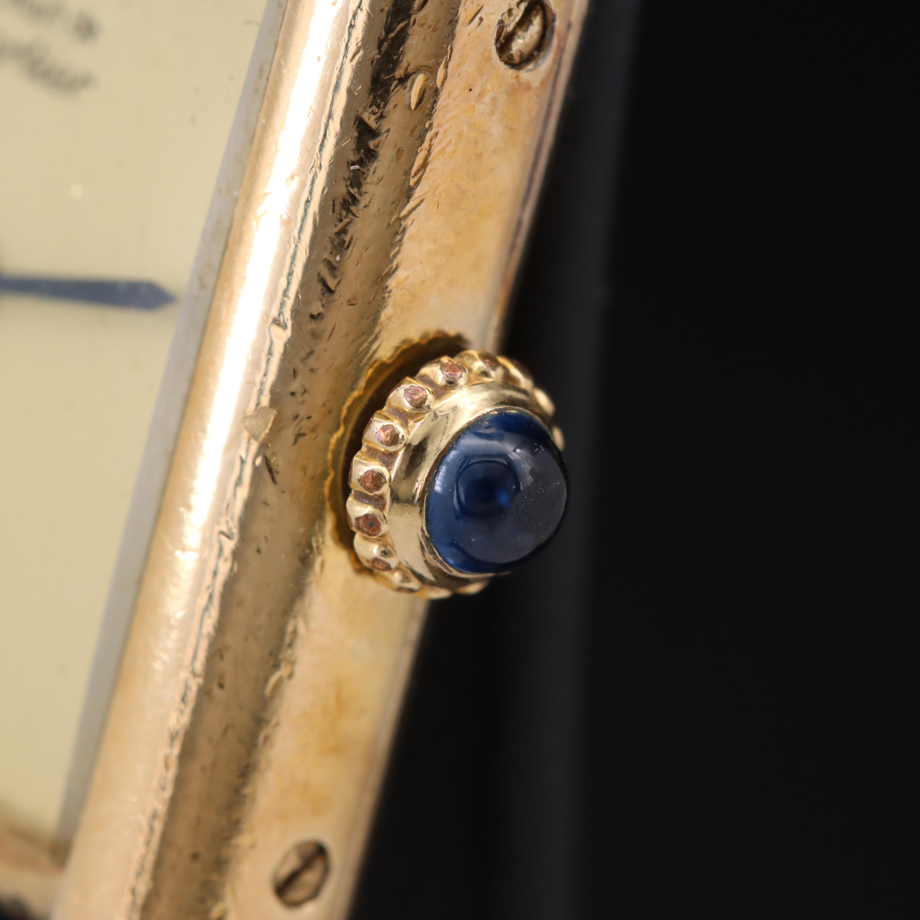 1980s Cartier Must de Cartier Stem Wind Tank Watch