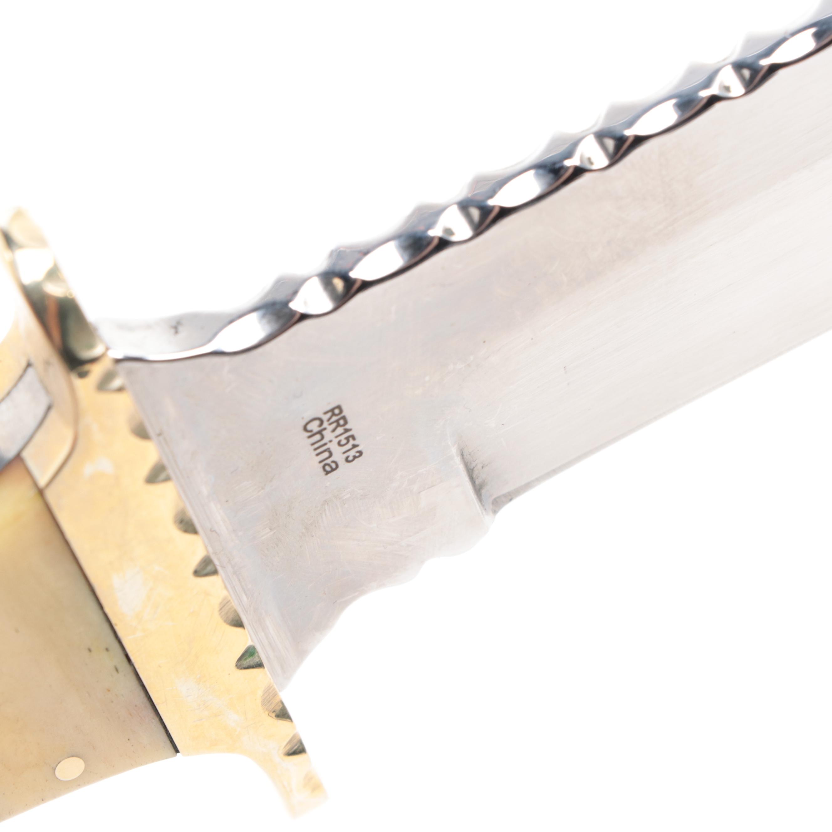 Rough Riders Roy Rogers: King of the Cowboys MOP Inlaid Bowie Knife