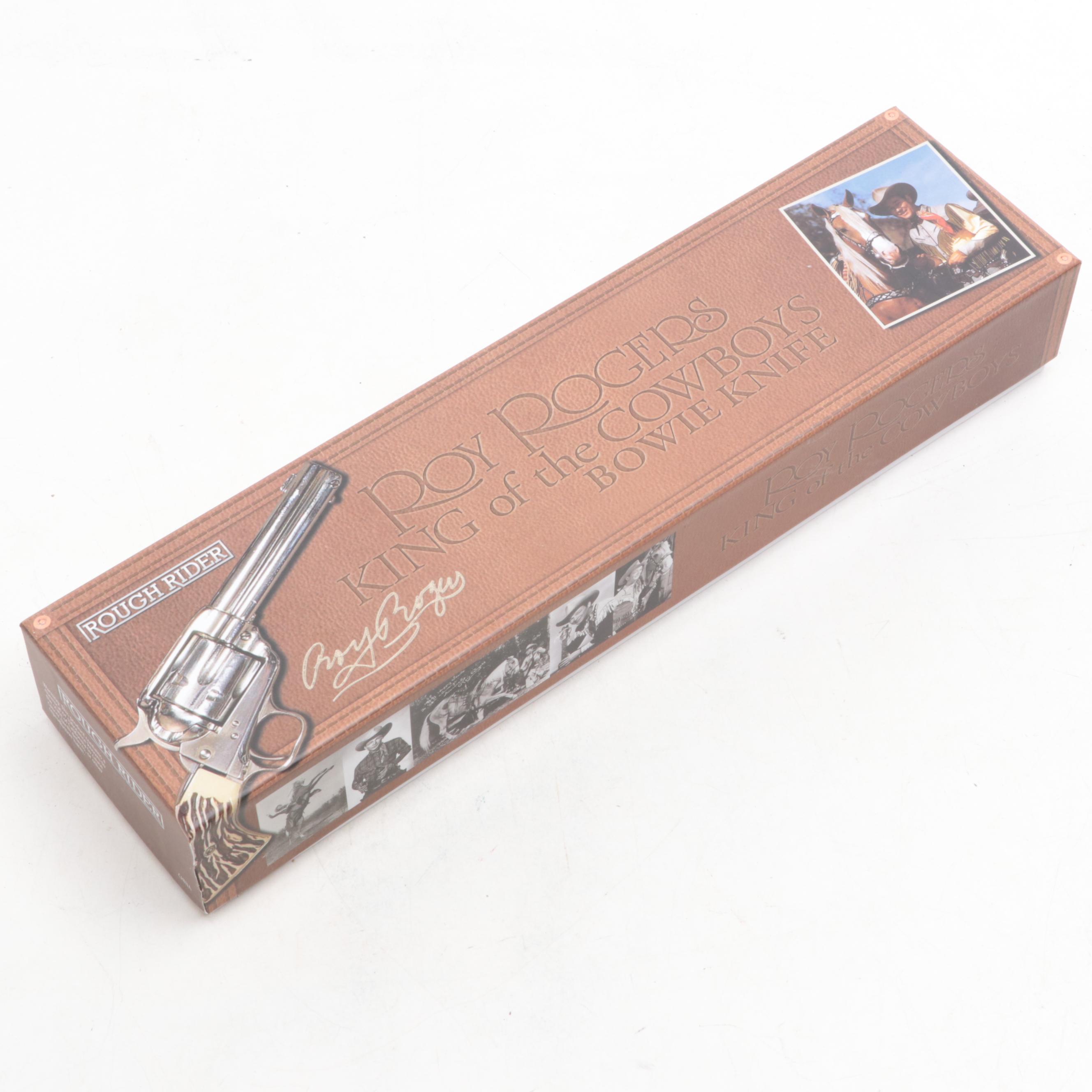 Rough Riders Roy Rogers: King of the Cowboys MOP Inlaid Bowie Knife