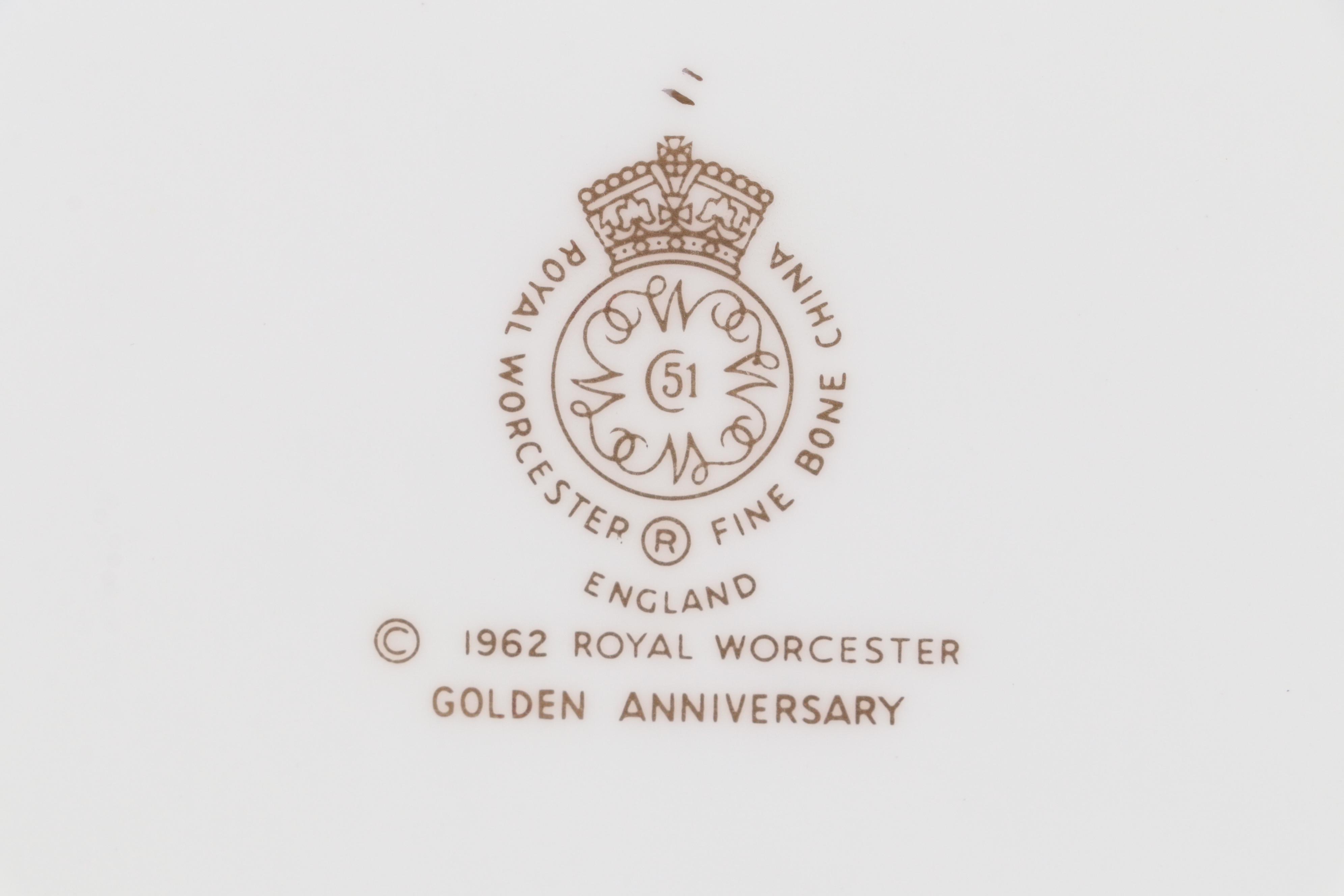 Royal Worcester "Golden Anniversary" Bone China Dinnerware