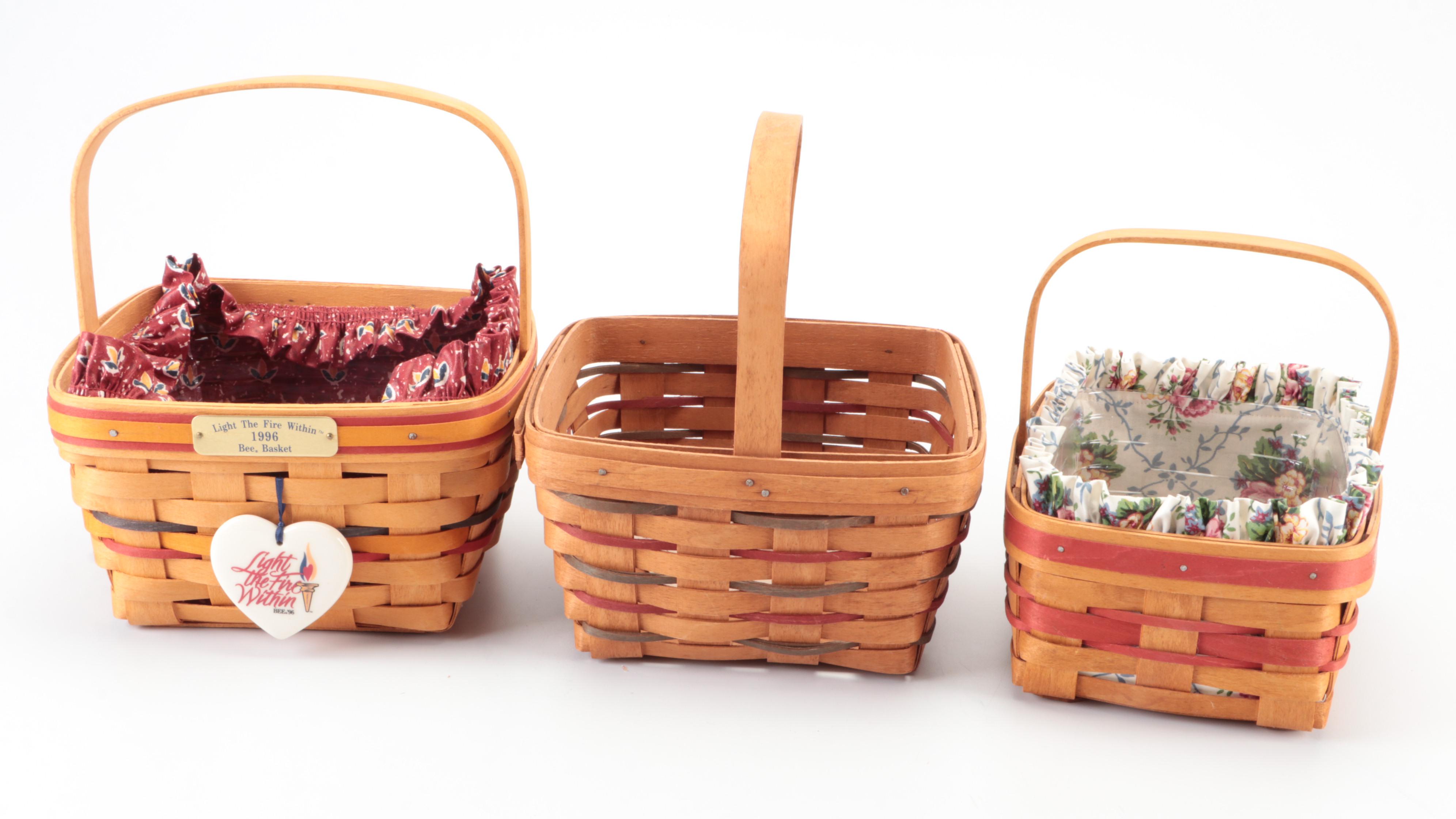 Longaberger Handmade Woven Maple Baskets
