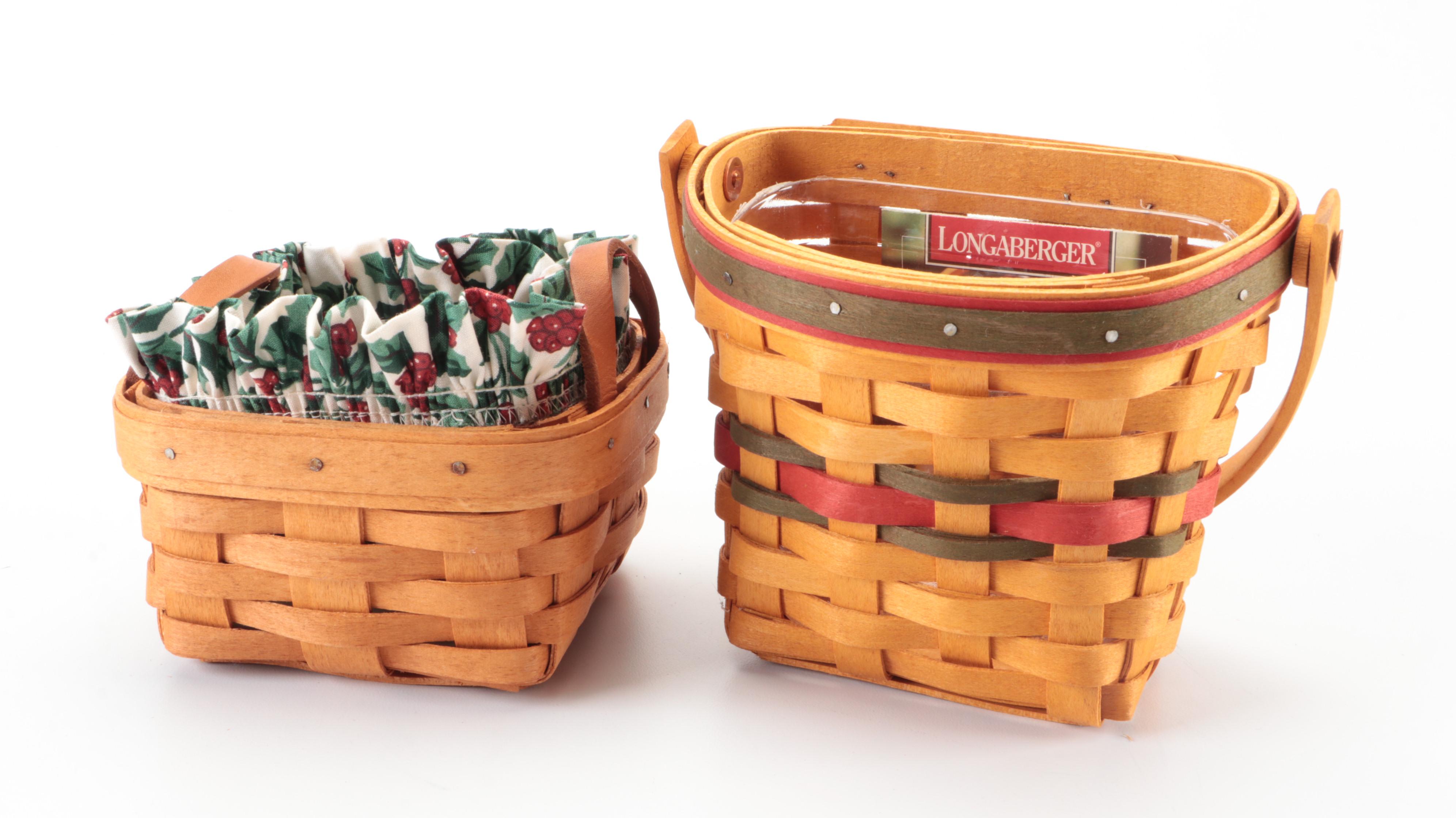 Longaberger Handmade Woven Maple Baskets
