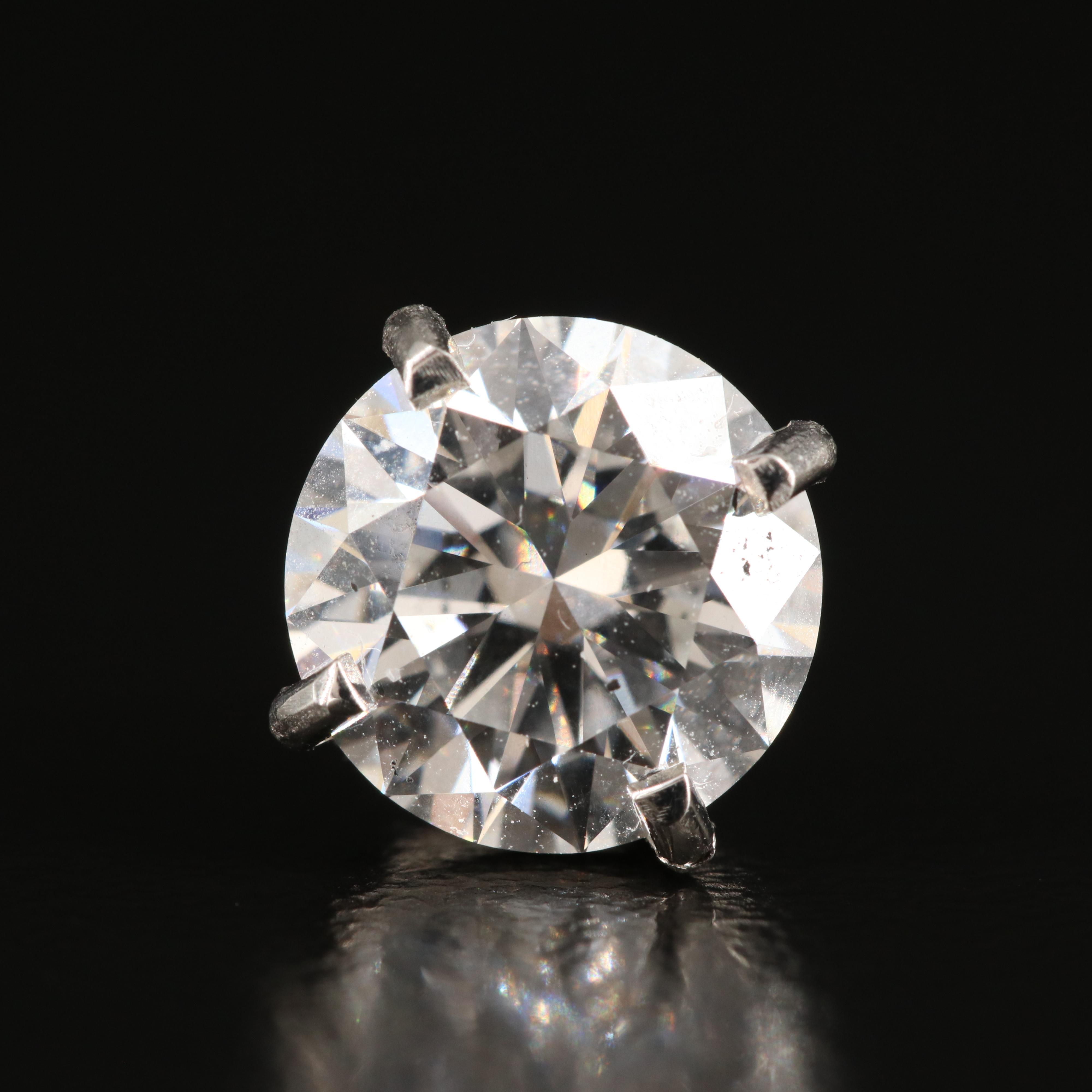 Platinum 4.51 CTW Lab Grown Diamond Stud Earrings with IGI Reports