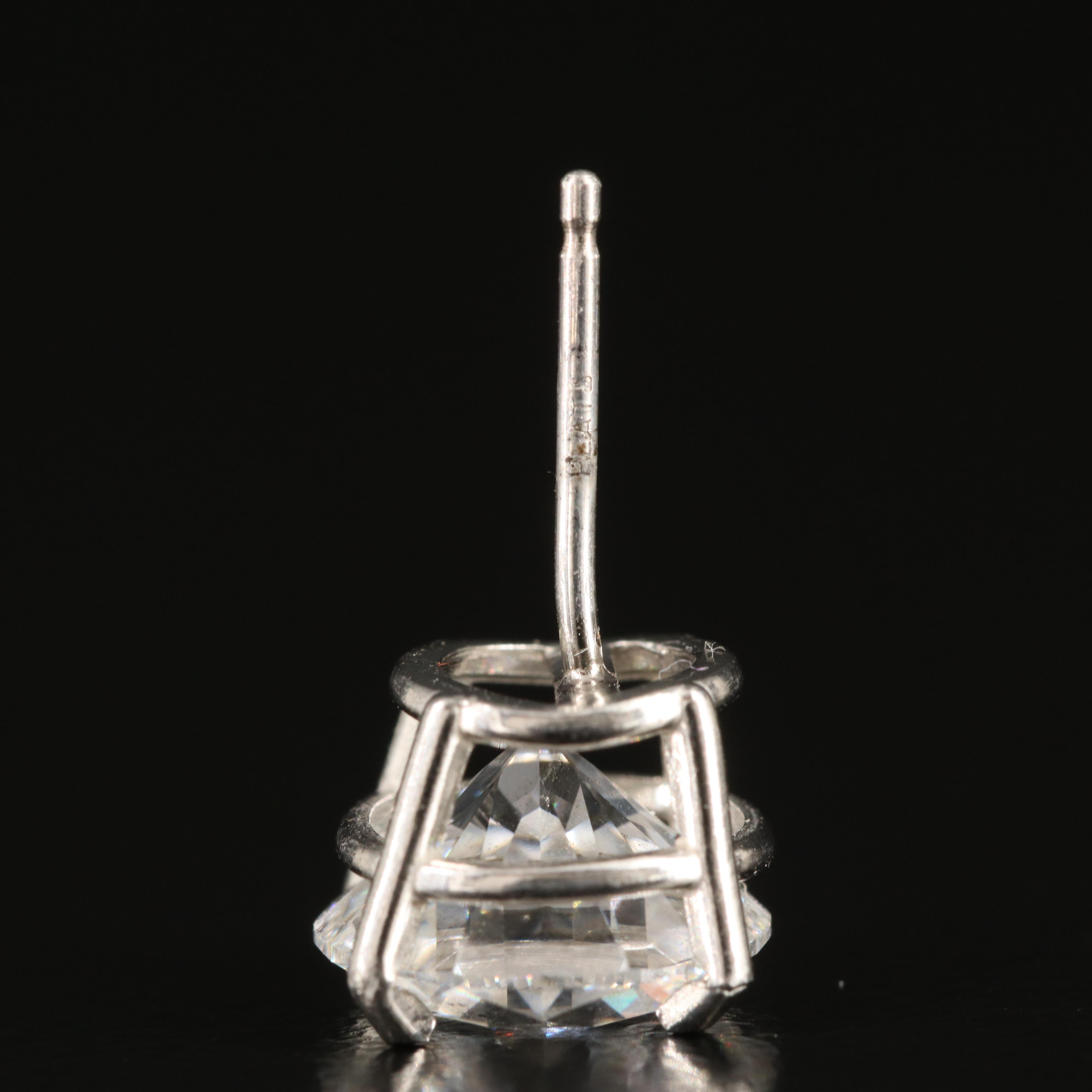 Platinum 4.51 CTW Lab Grown Diamond Stud Earrings with IGI Reports