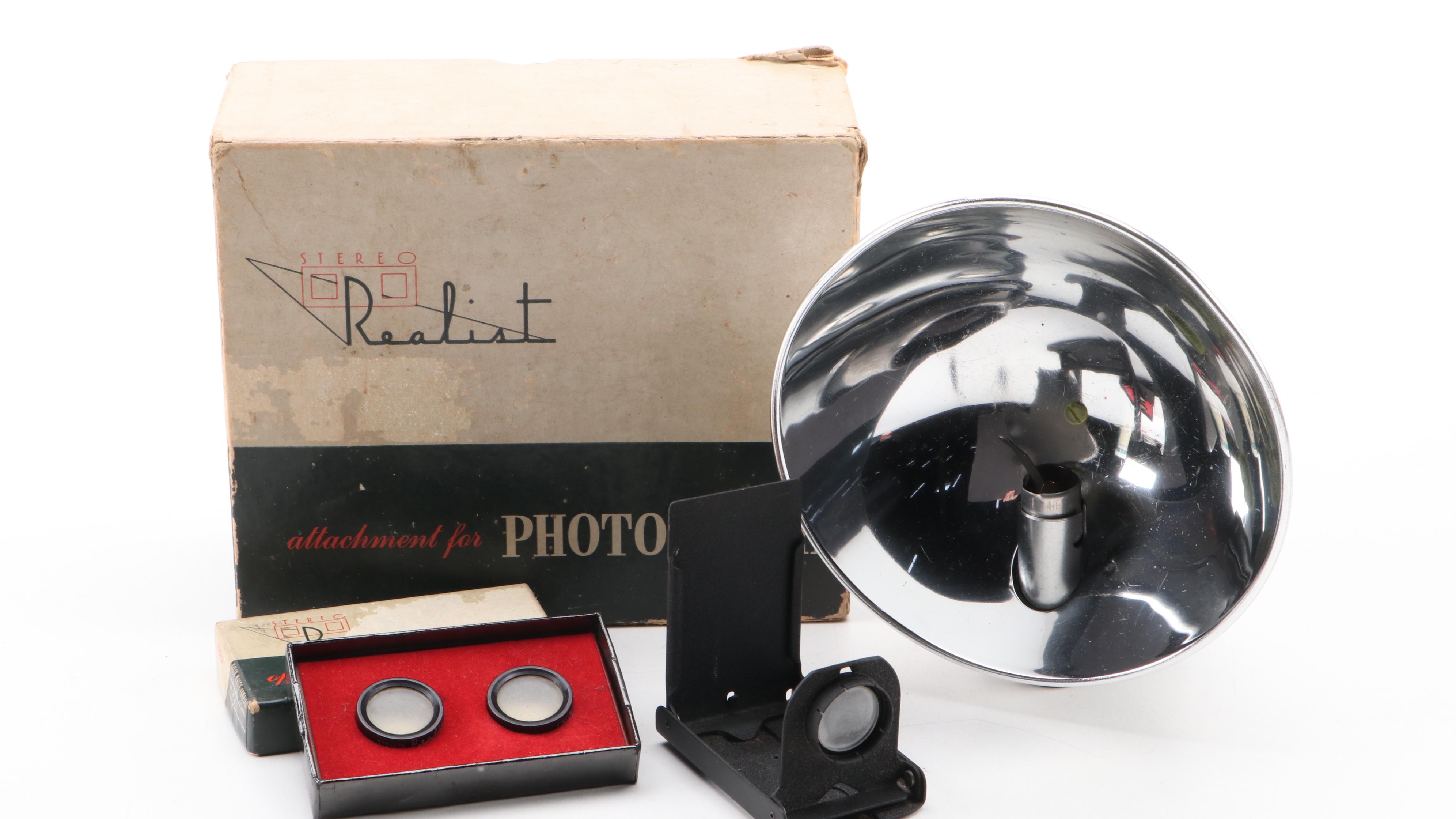 Kodak 35, David White Co. Stereo Realist Cameras, Studio Scale and Accessories