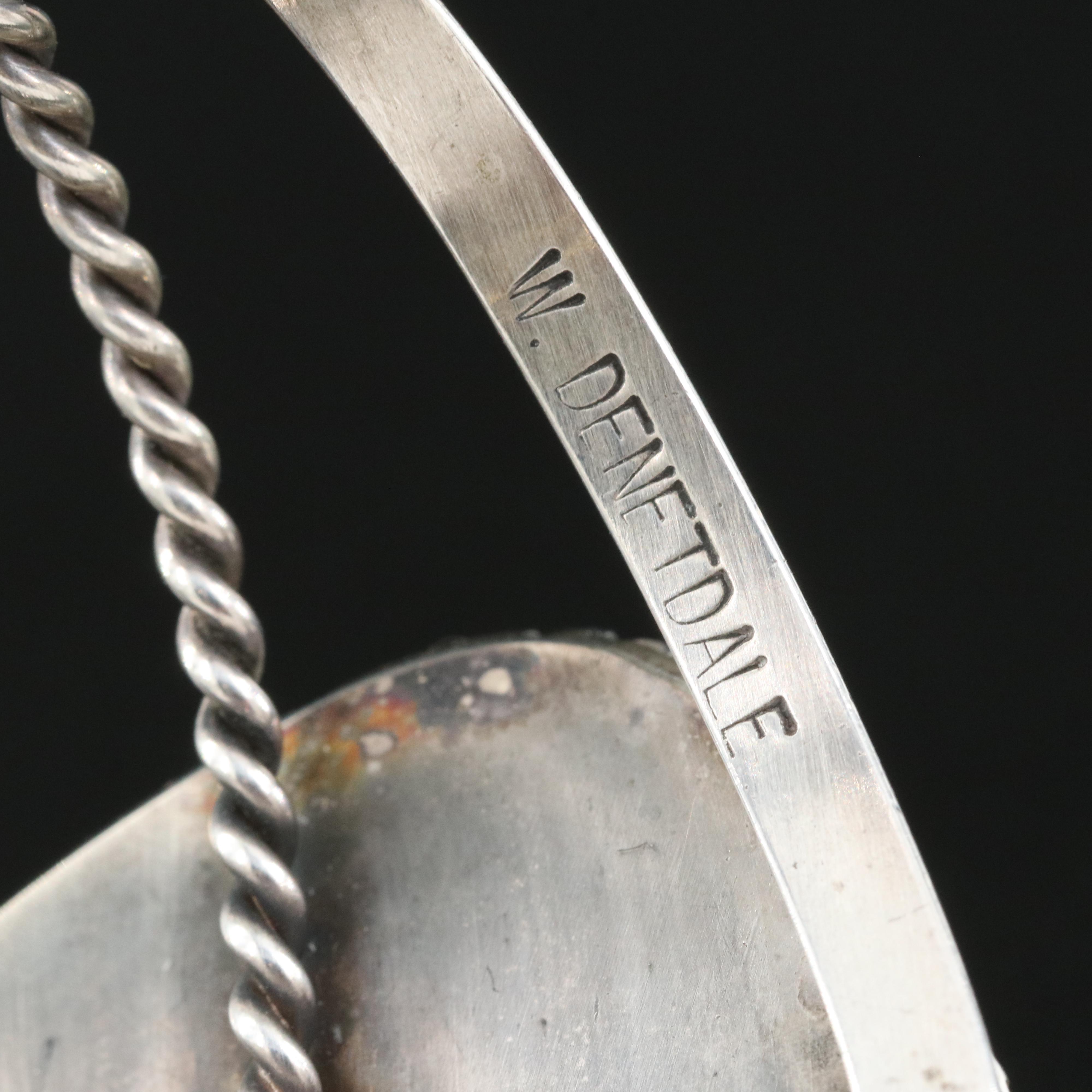 Signed Sterling Turquoise Cuff