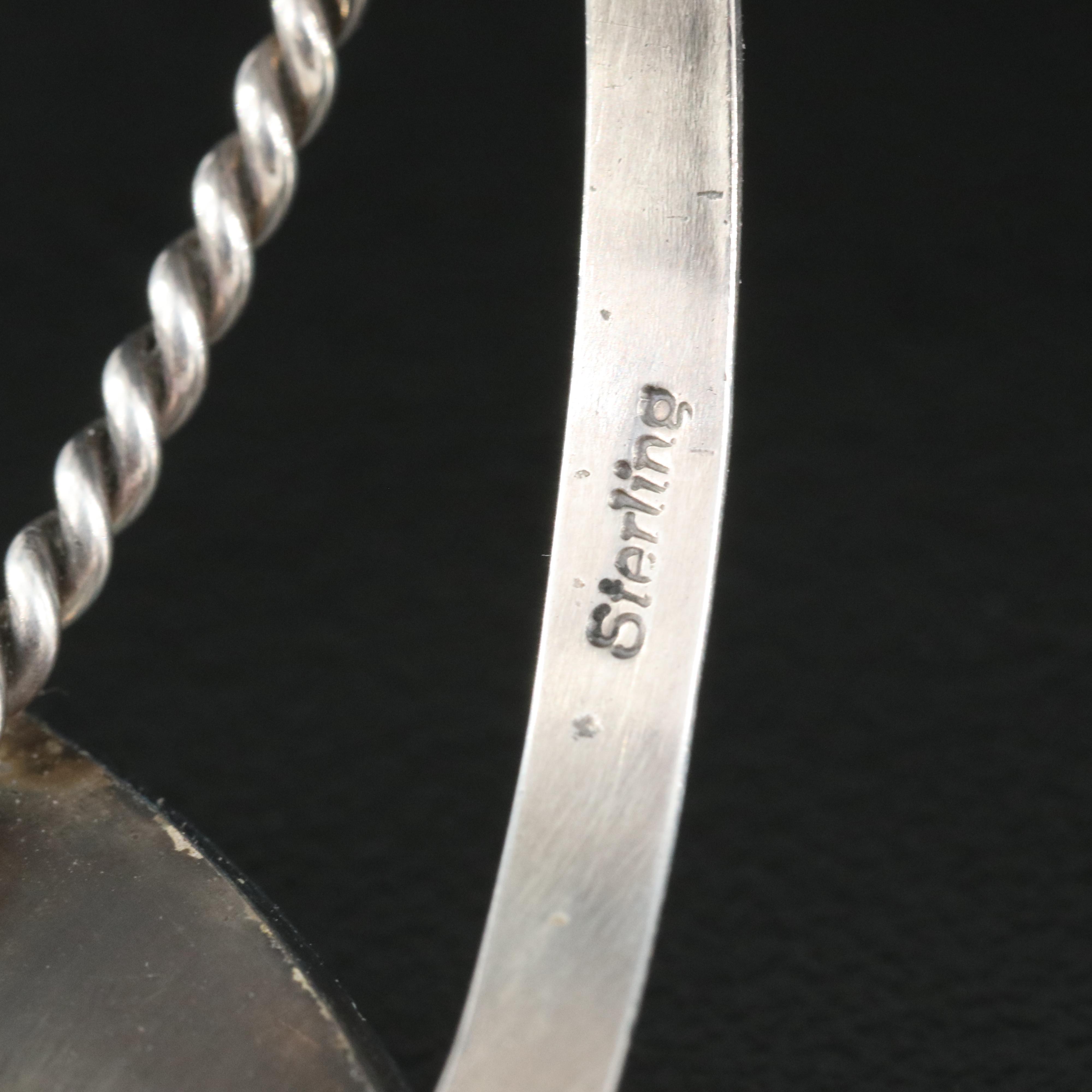 Signed Sterling Turquoise Cuff