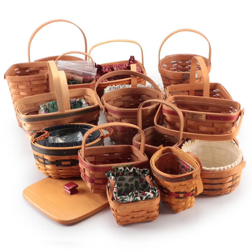 Longaberger Handmade Woven Maple Baskets