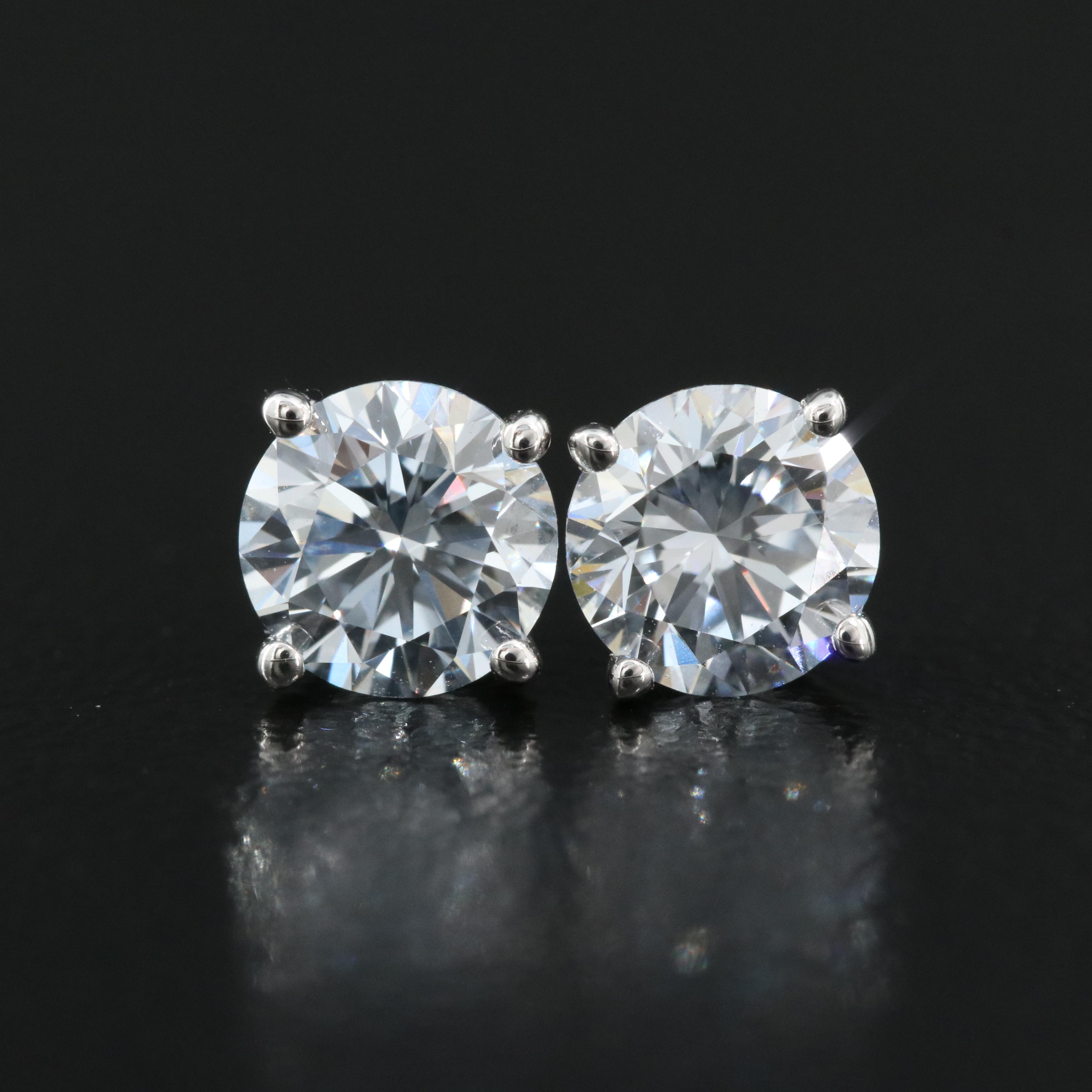 14K 1.19 CTW Lab Grown Diamond Stud Earrings