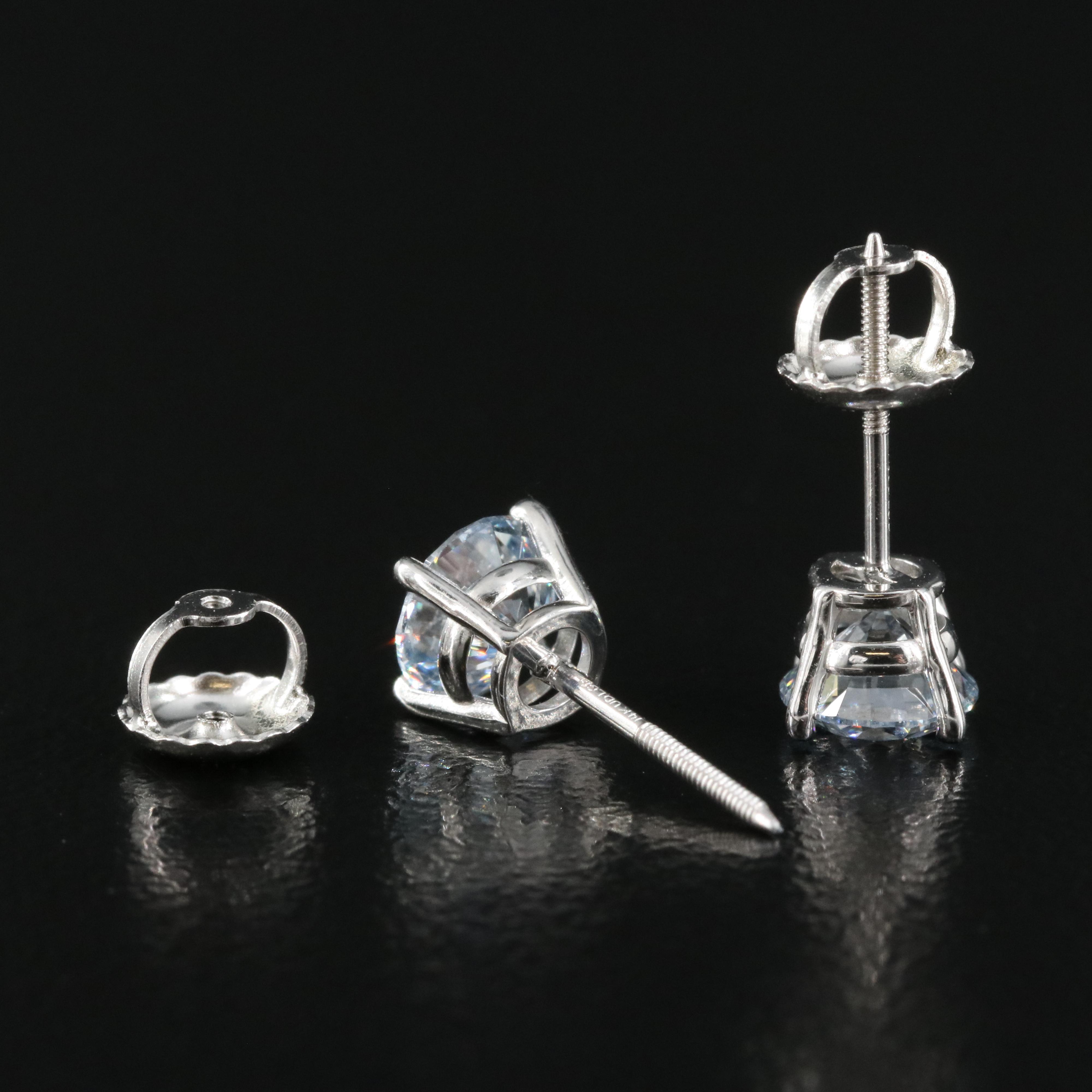 14K 1.19 CTW Lab Grown Diamond Stud Earrings