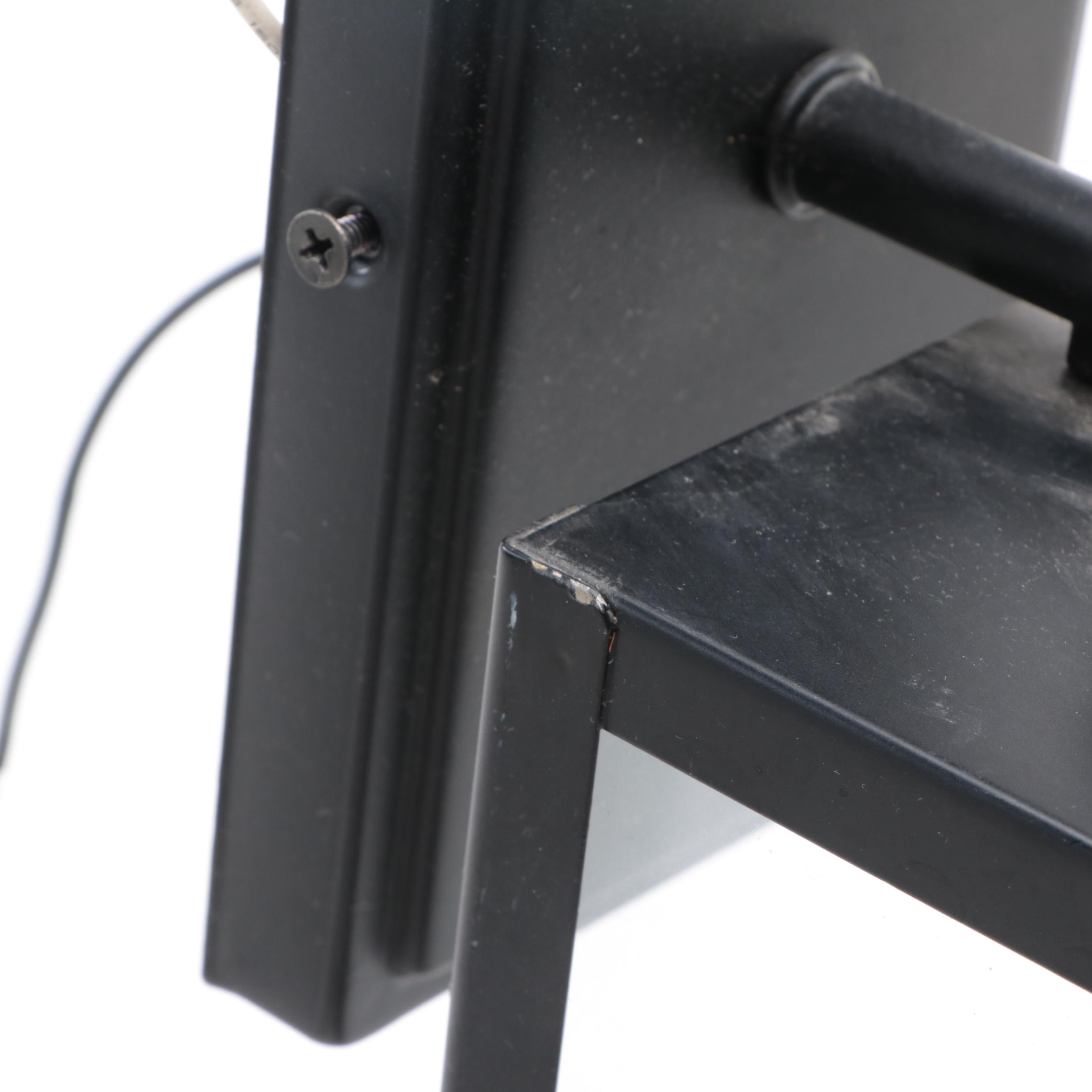 Quoizel Black Metal Rectangular Pendant Wall Sconces