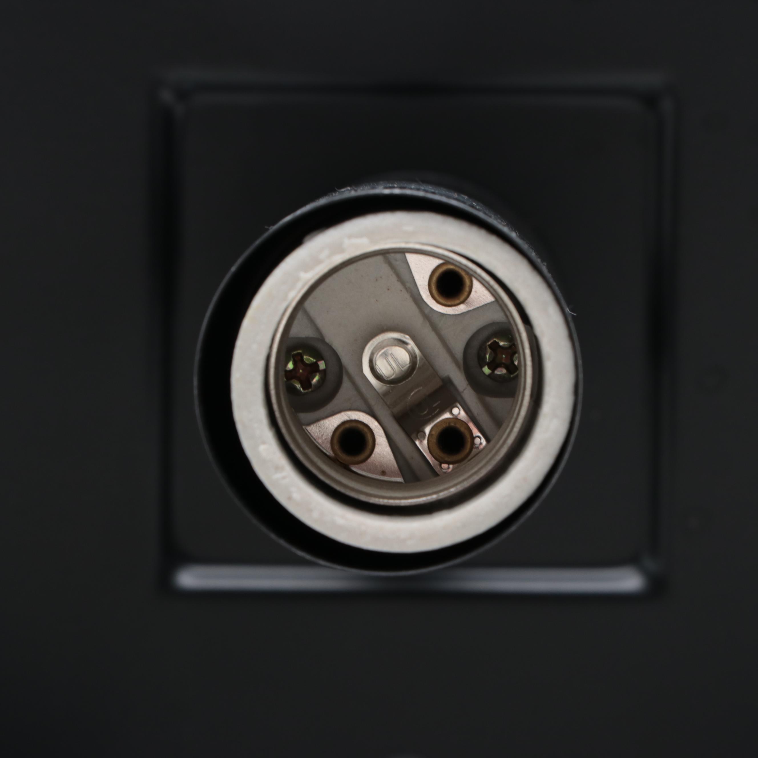 Quoizel Black Metal Rectangular Pendant Wall Sconces