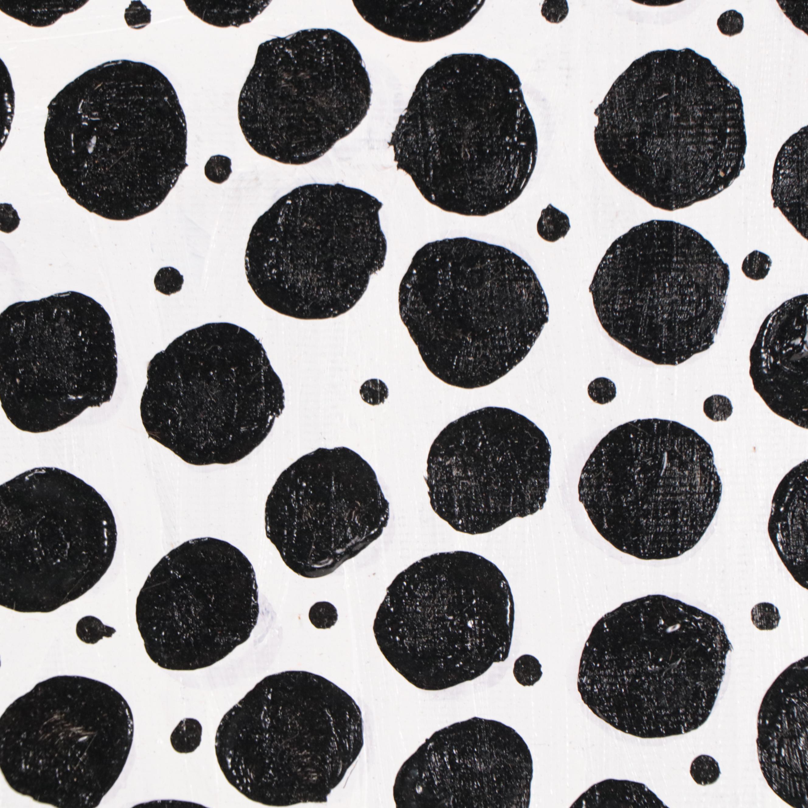 T. J. Mayakiri Folk Art Style Figurative Acrylic Painting, 1992