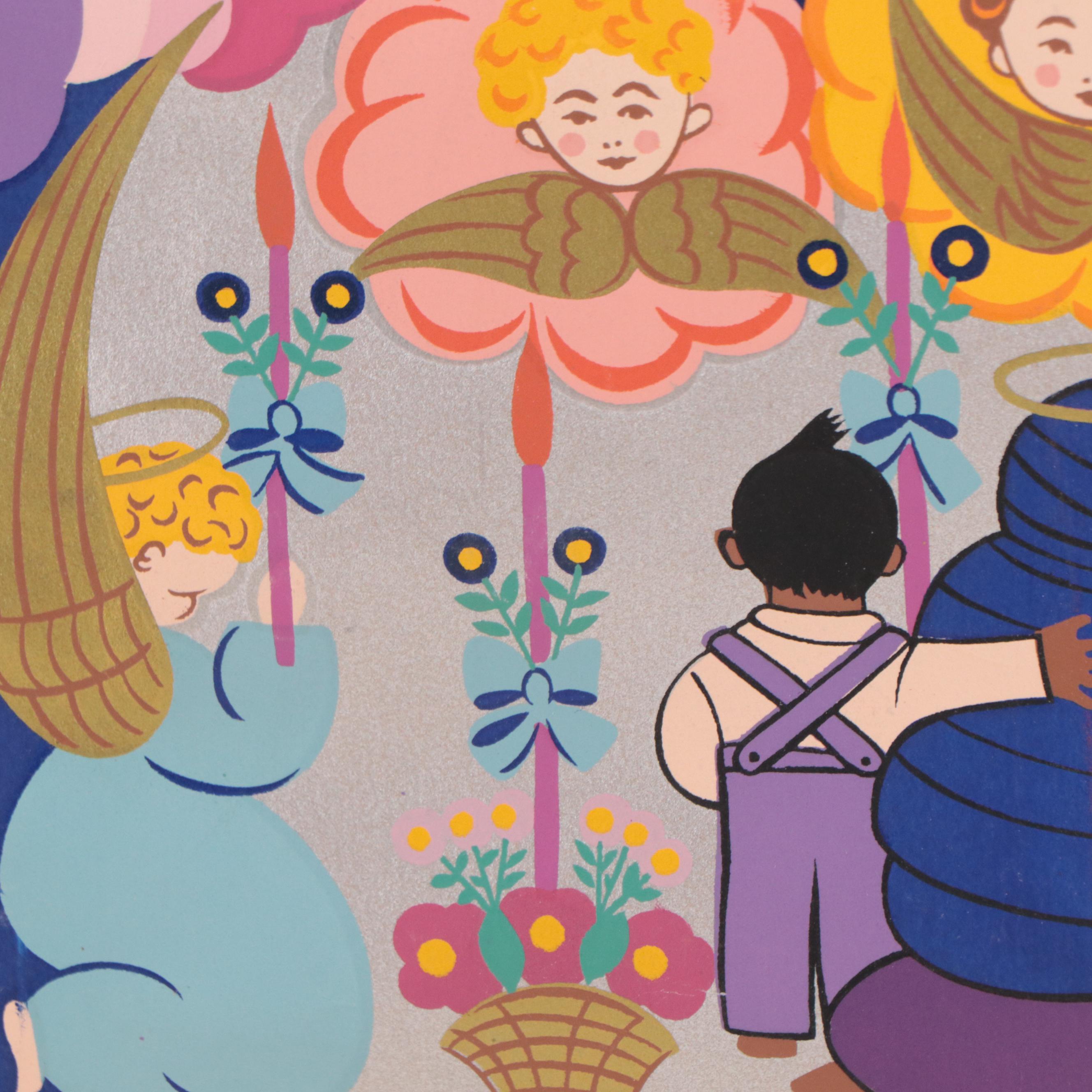 Serigraph After Elma Pratt "Taxco is Festive!"