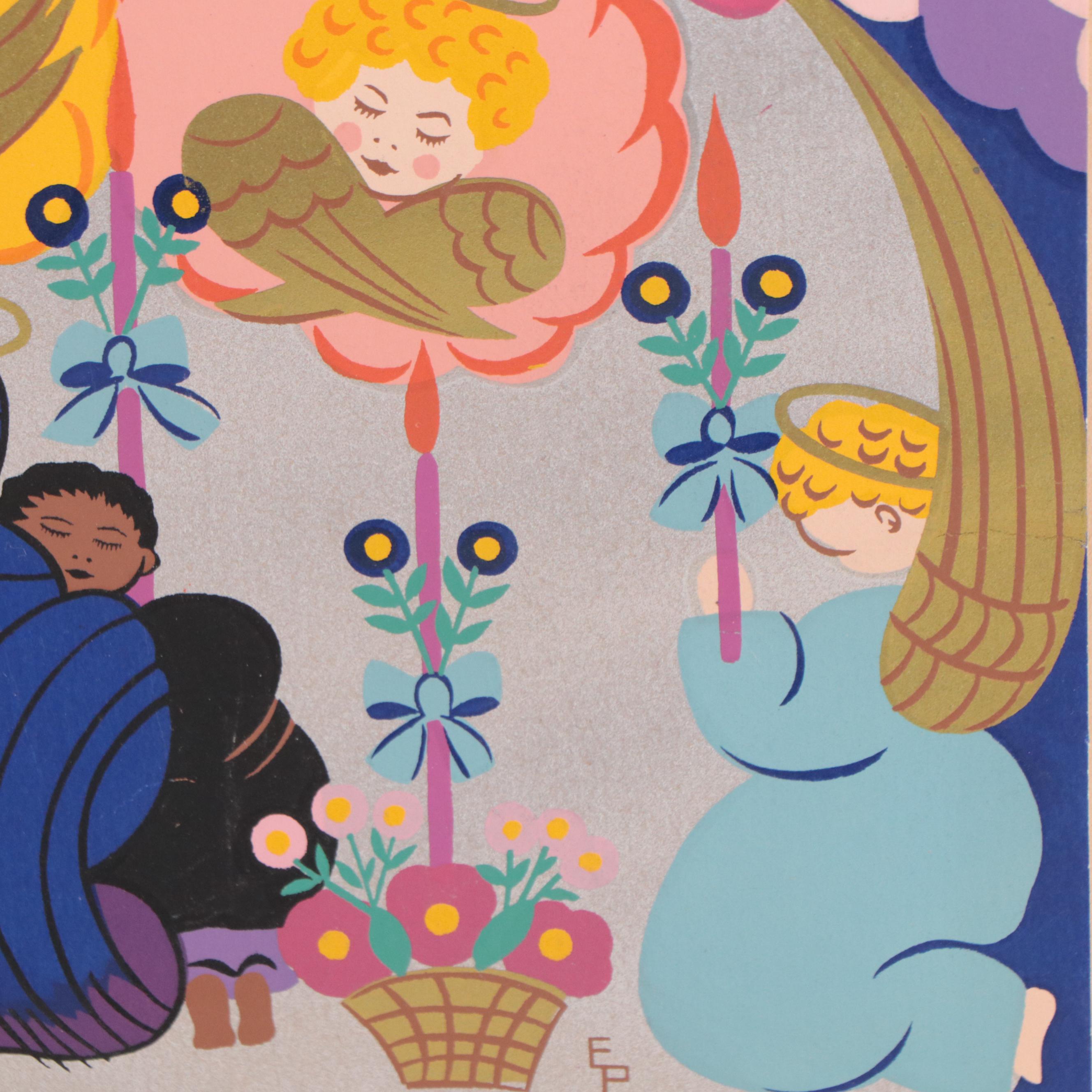 Serigraph After Elma Pratt "Taxco is Festive!"