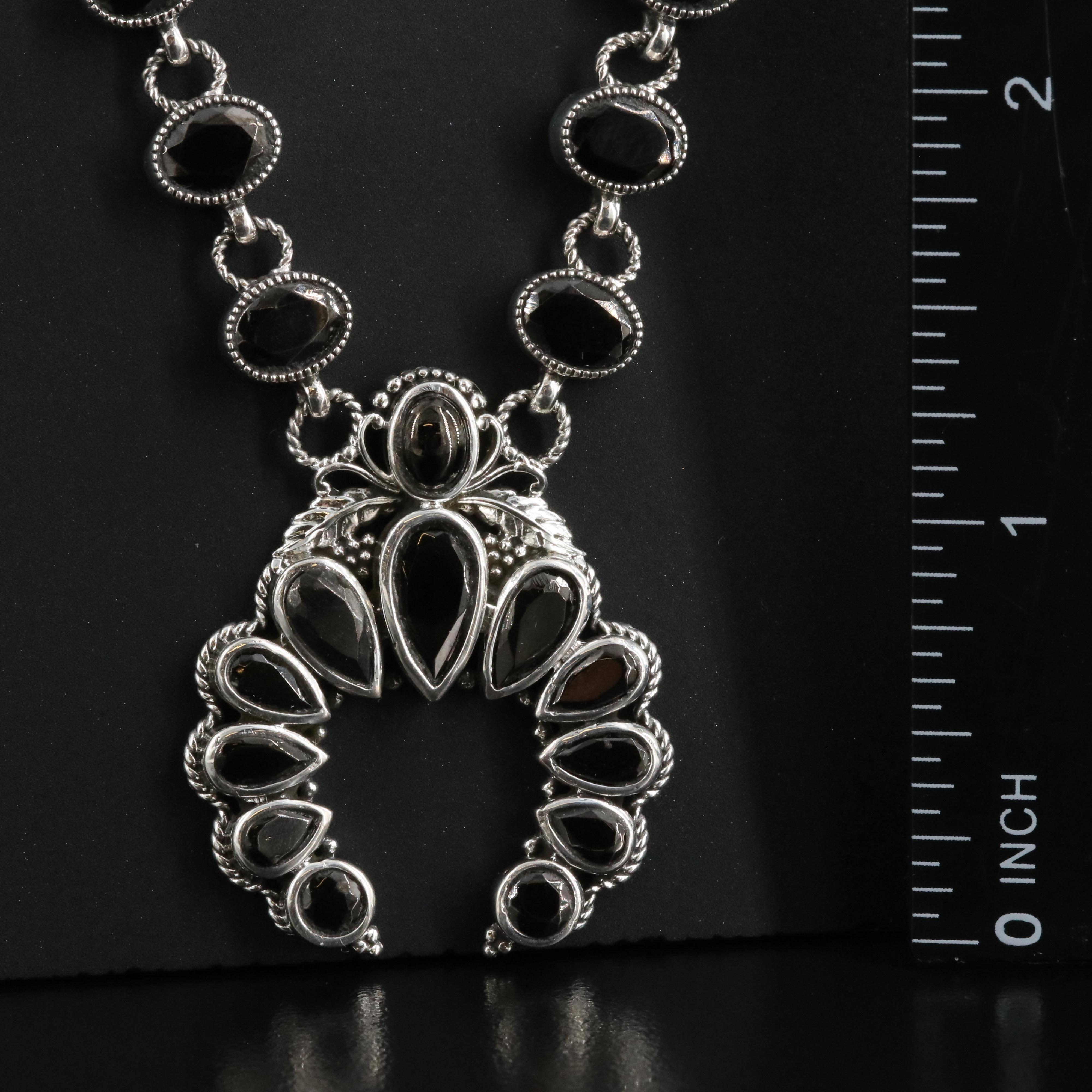 Sterling Spinel Necklace