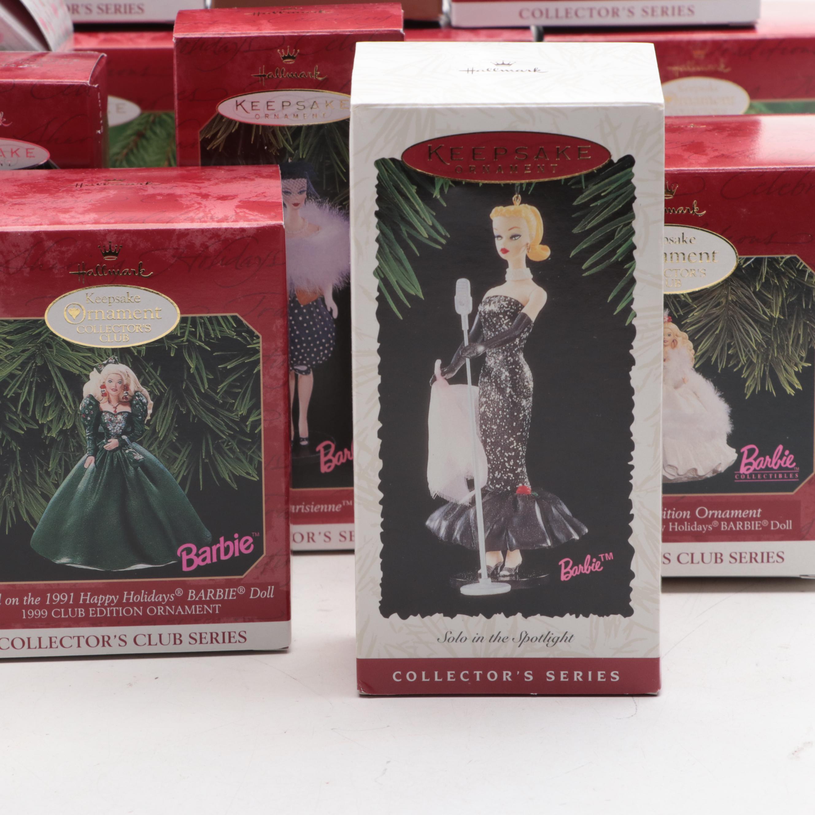 Hallmark Keepsake Tree Ornaments Including Barbie Club Series