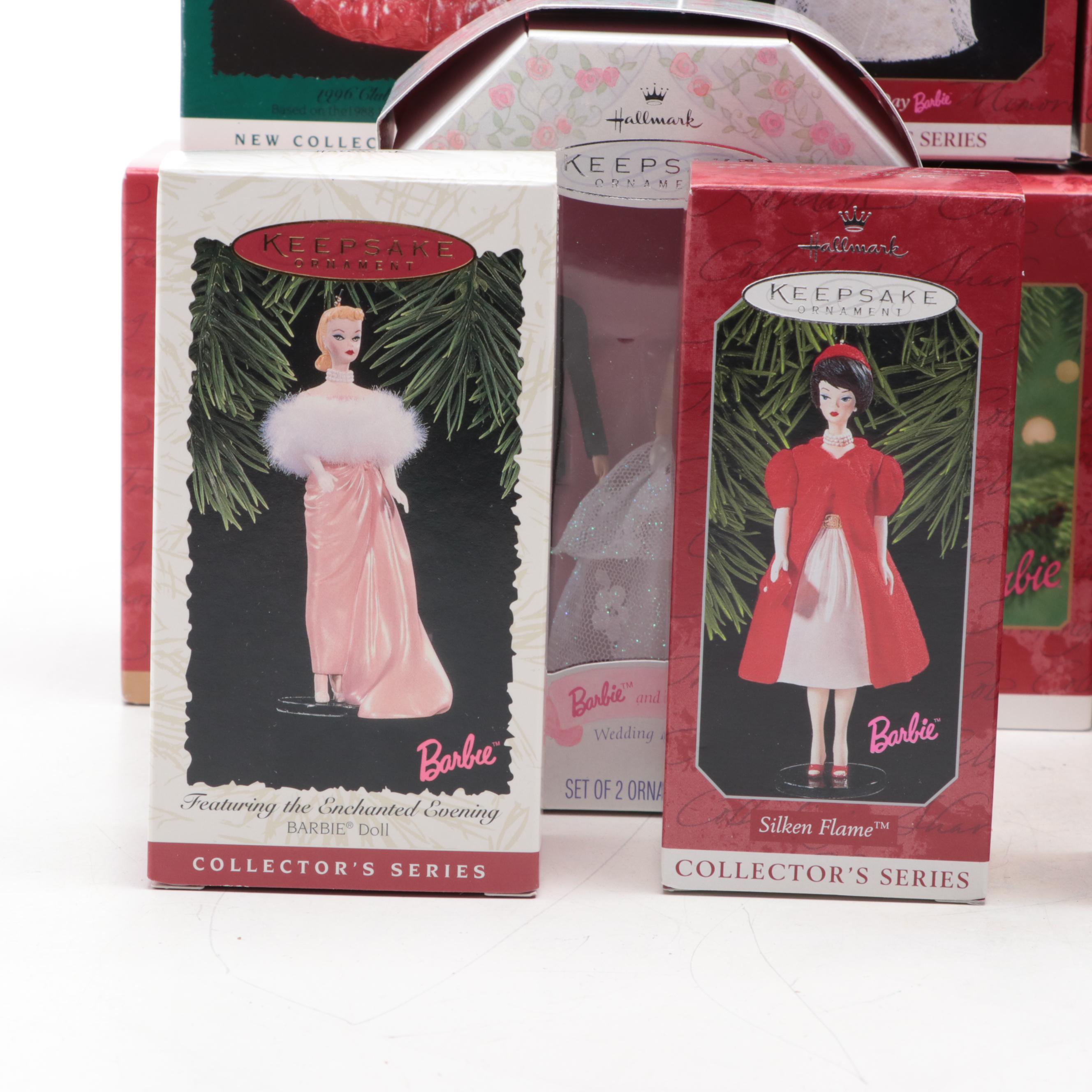 Hallmark Keepsake Tree Ornaments Including Barbie Club Series