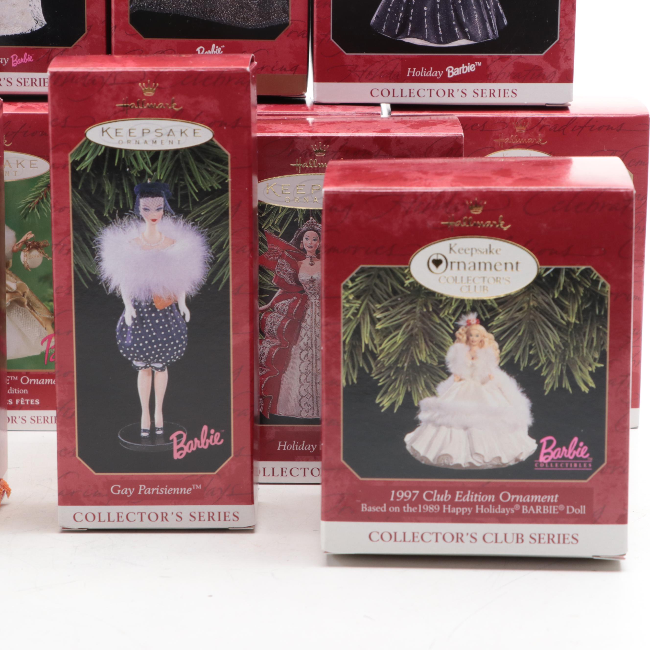 Hallmark Keepsake Tree Ornaments Including Barbie Club Series