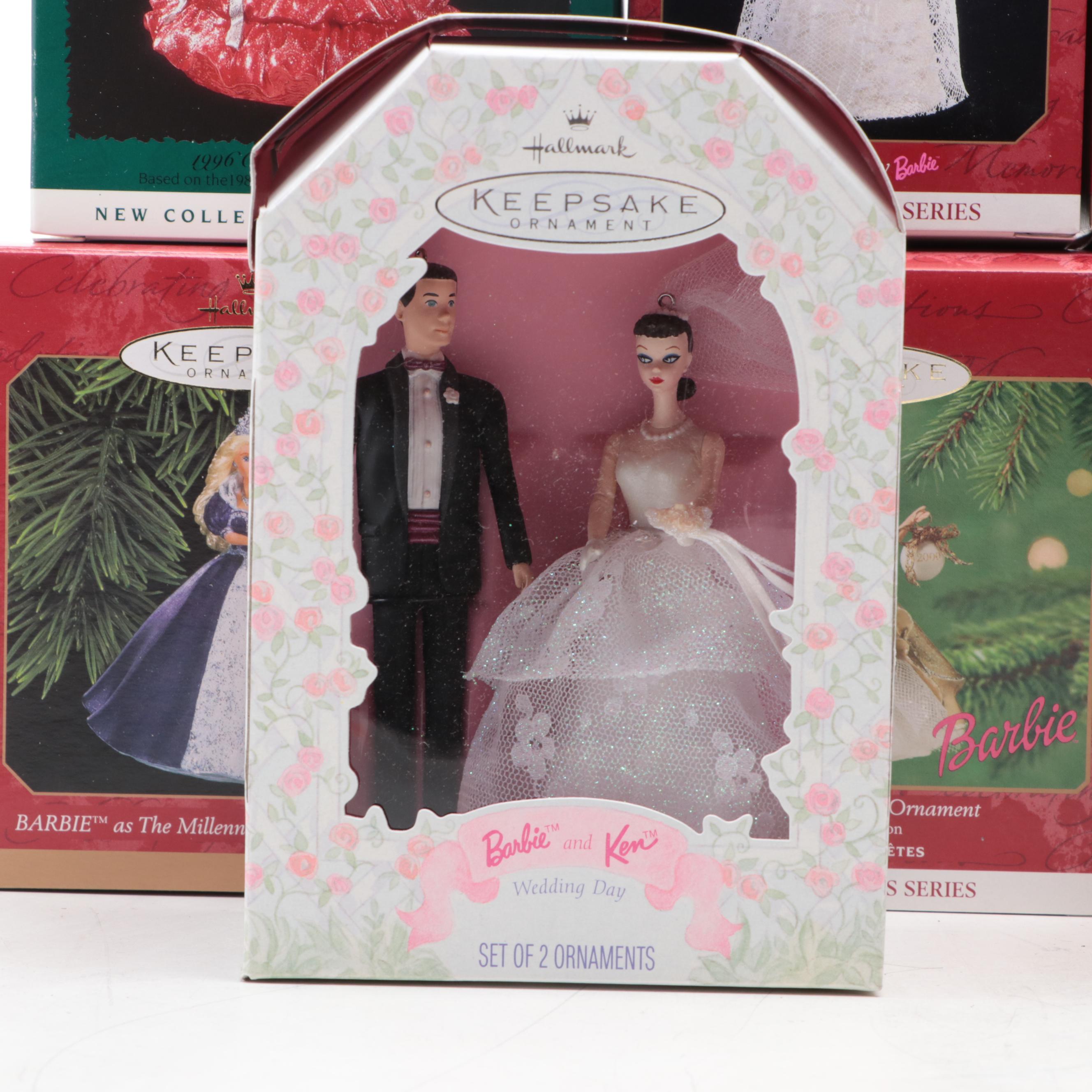 Hallmark Keepsake Tree Ornaments Including Barbie Club Series