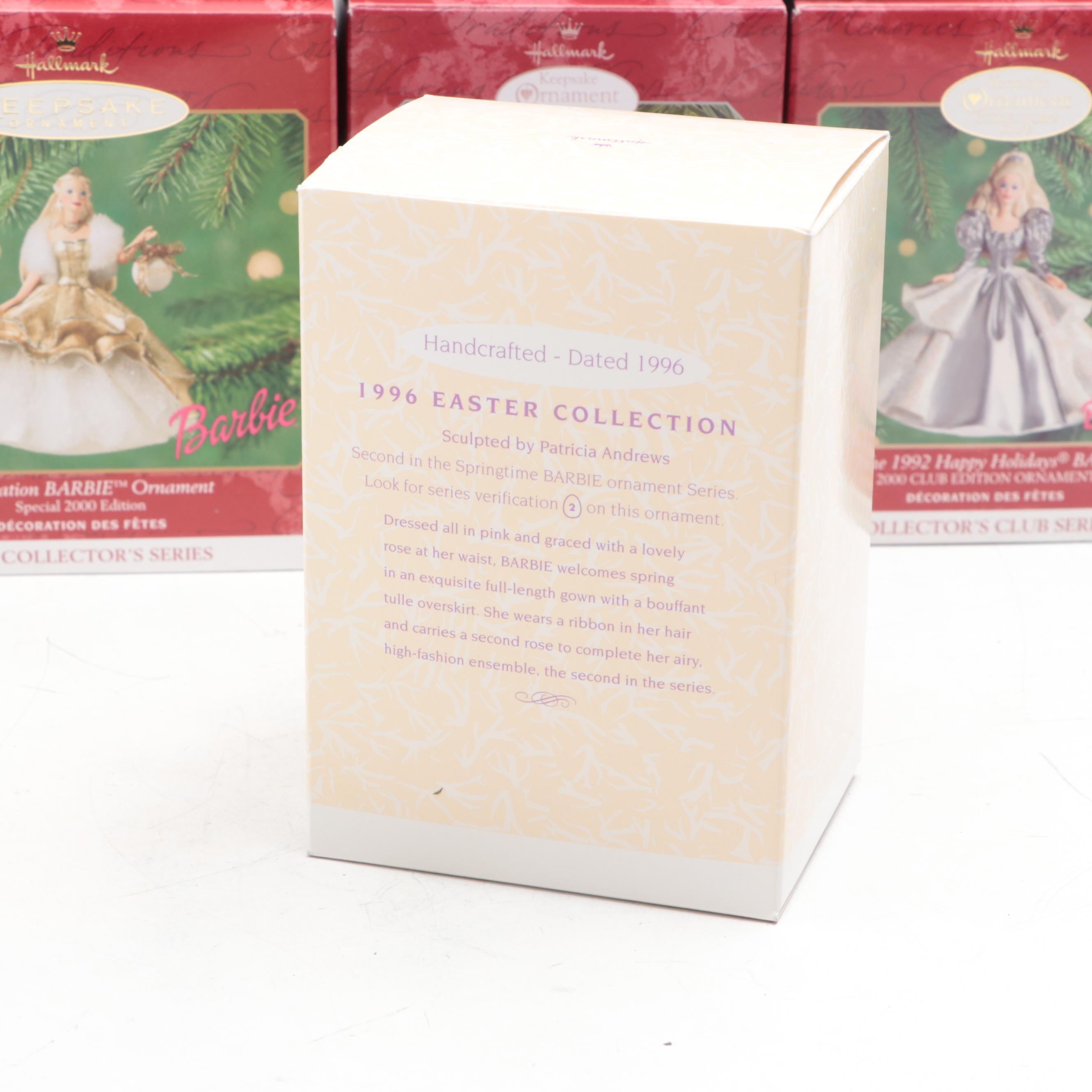 Hallmark Keepsake Tree Ornaments Including Barbie Club Series