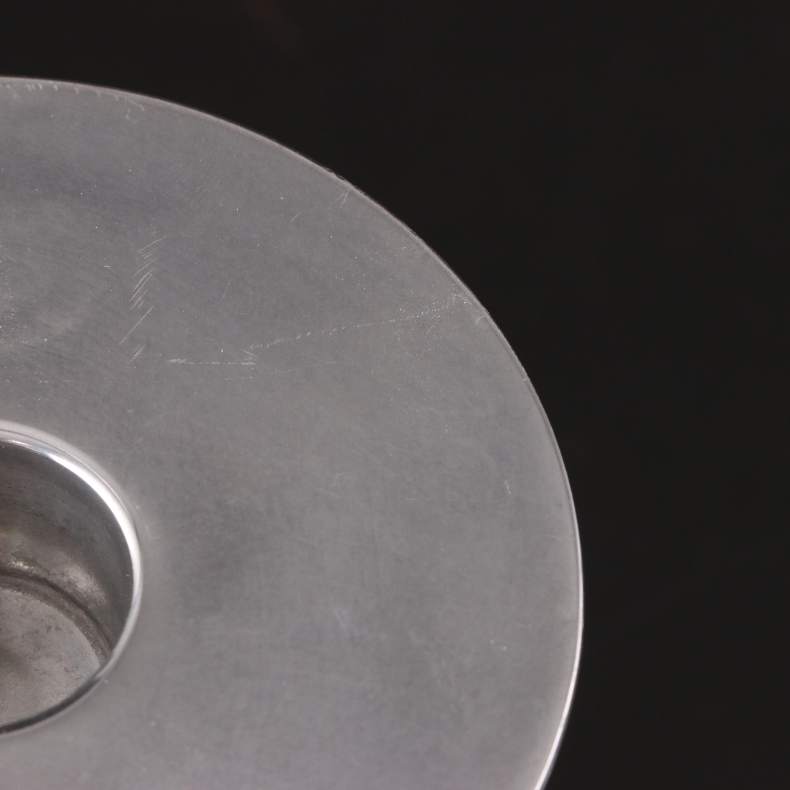 Ralph Lauren "Ella" Clear Crystal Candlesticks and Footed Crystal Bowl