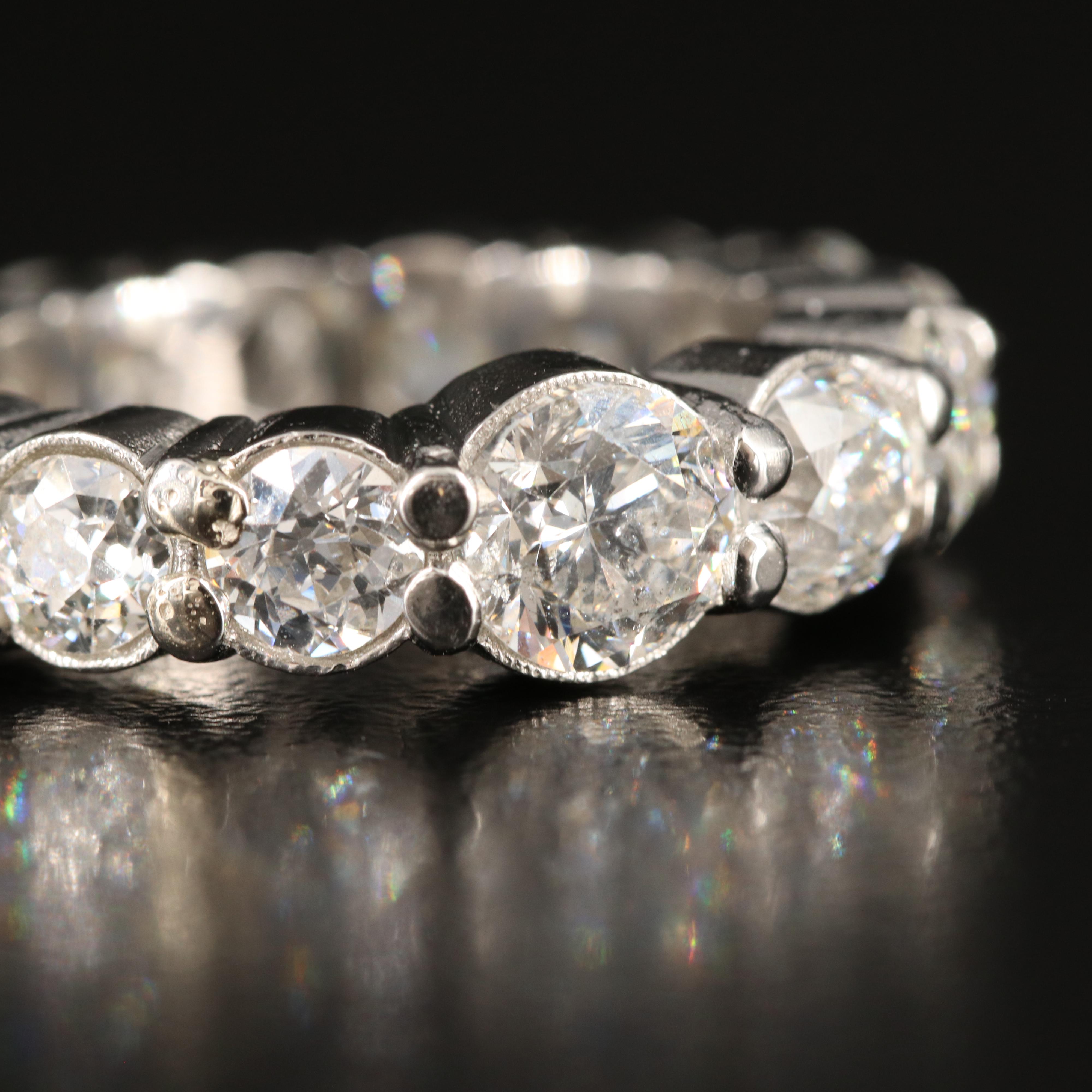 Platinum 6.09 CTW Diamond Eternity Band