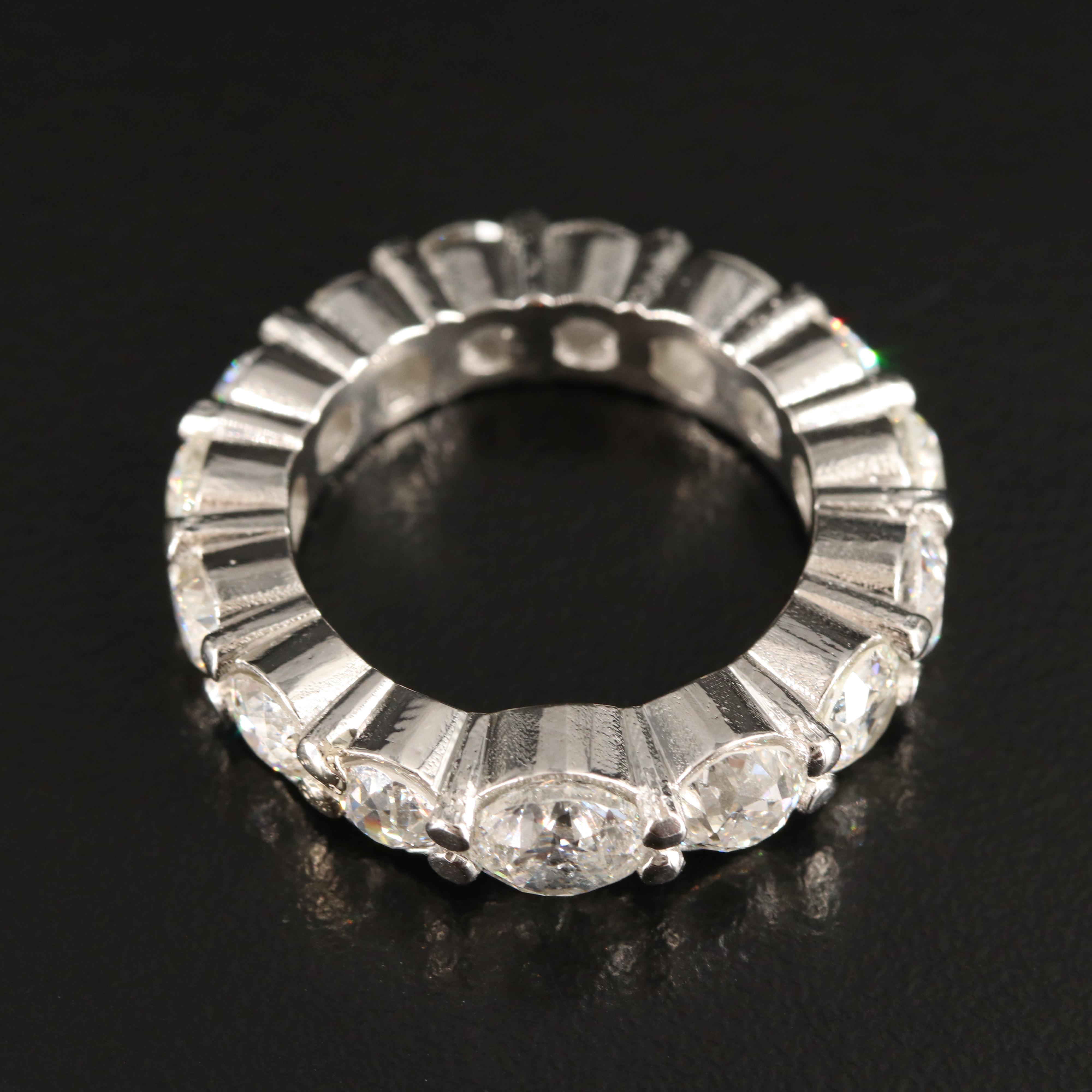 Platinum 6.09 CTW Diamond Eternity Band