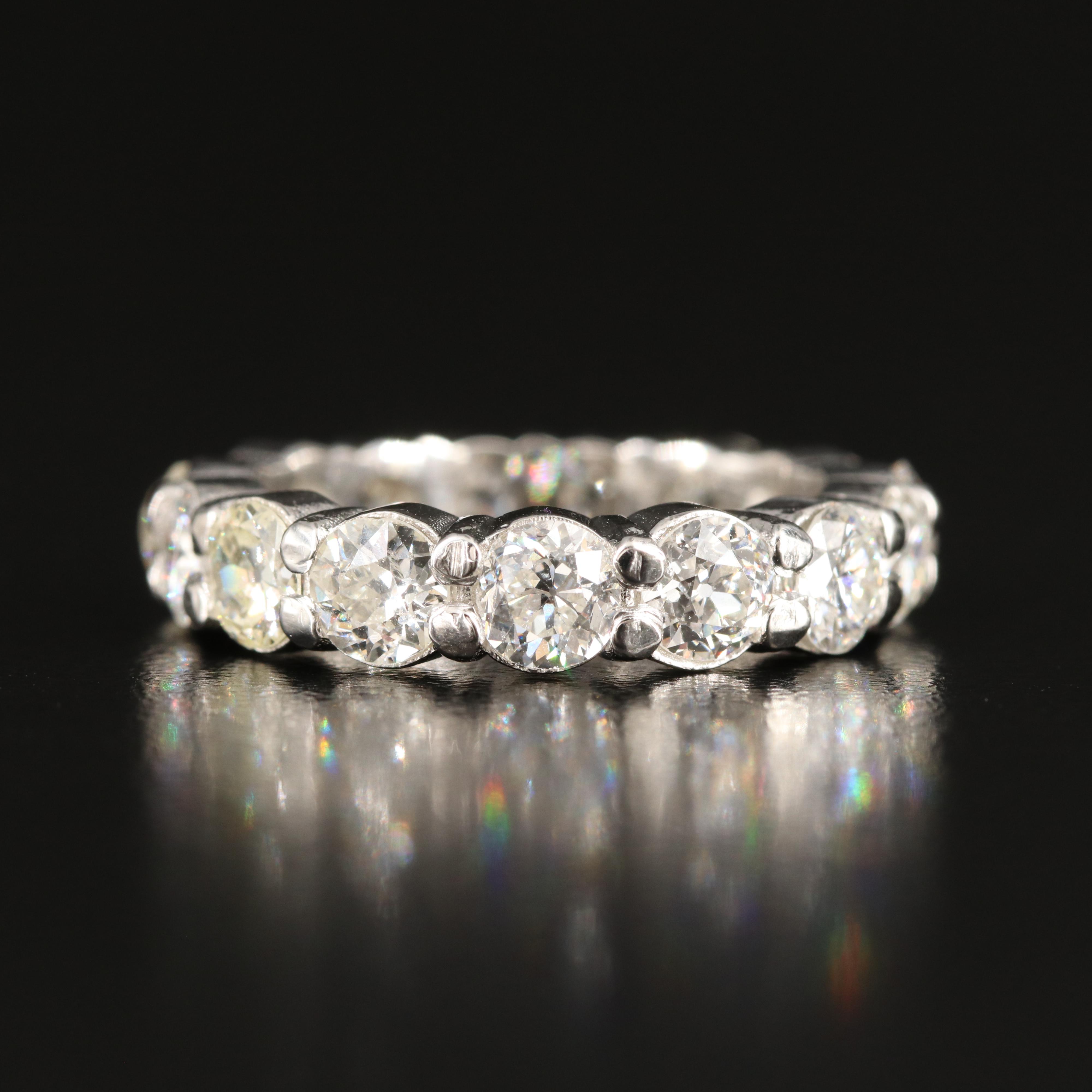 Platinum 4.05 CTW Diamond Eternity Band
