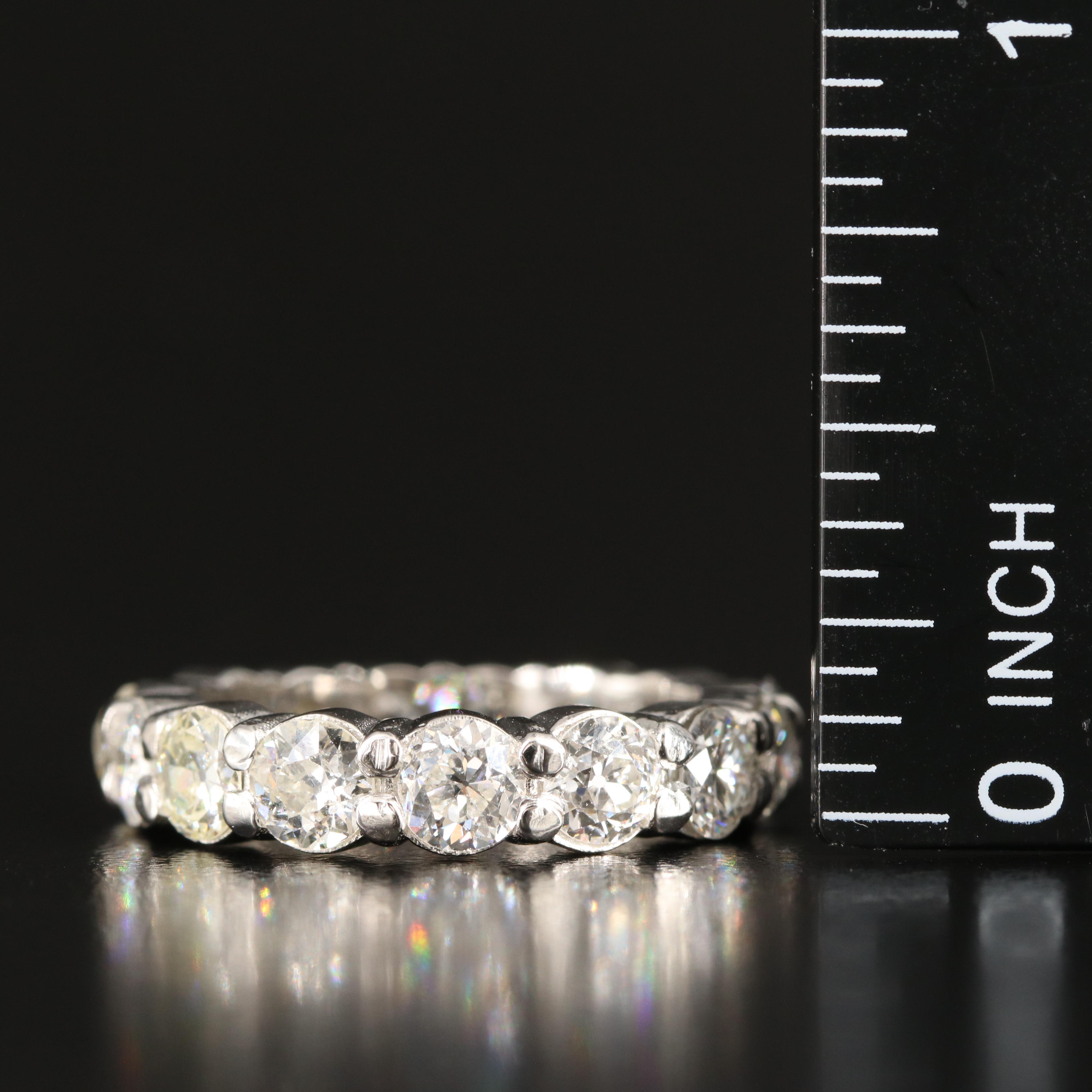 Platinum 4.05 CTW Diamond Eternity Band