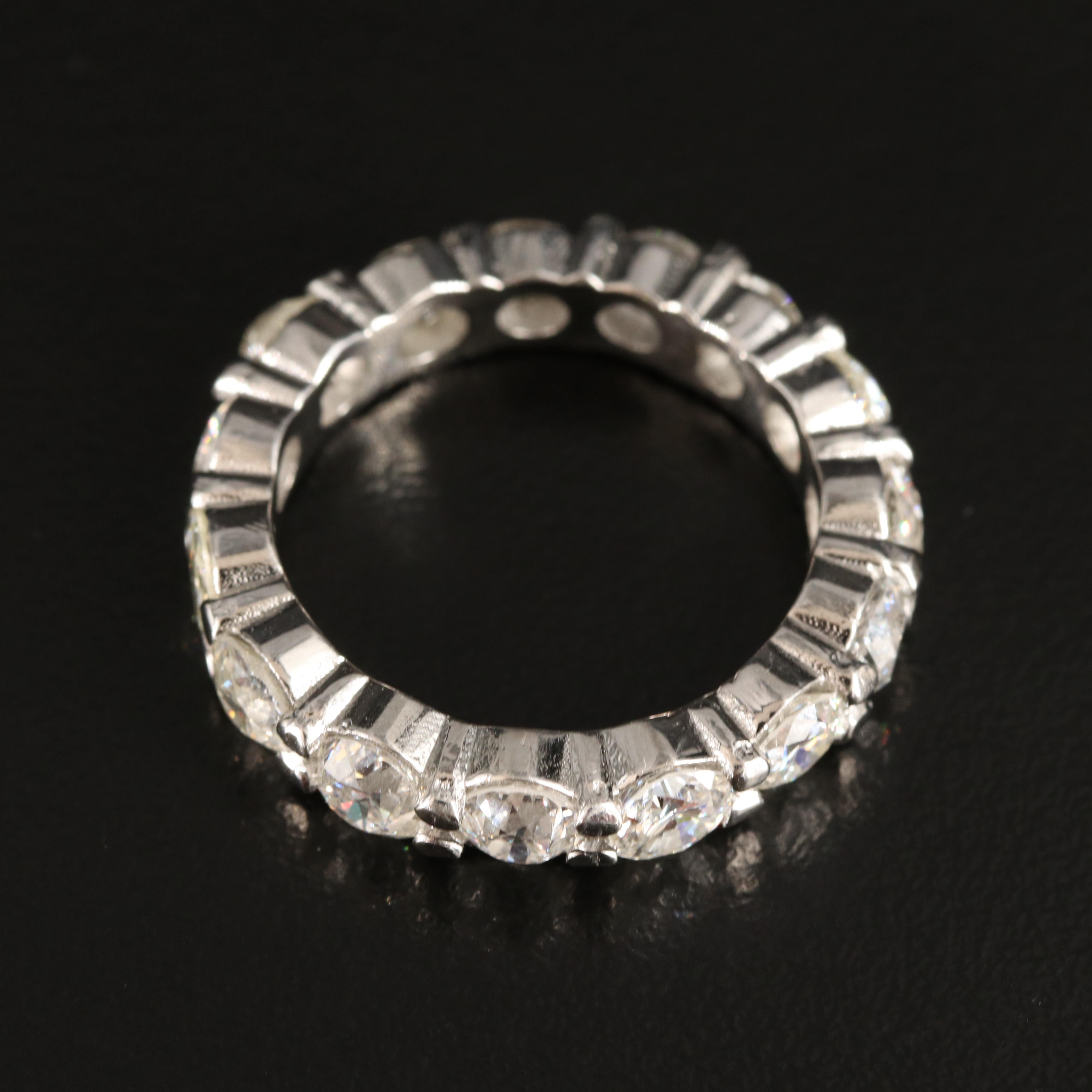 Platinum 4.05 CTW Diamond Eternity Band